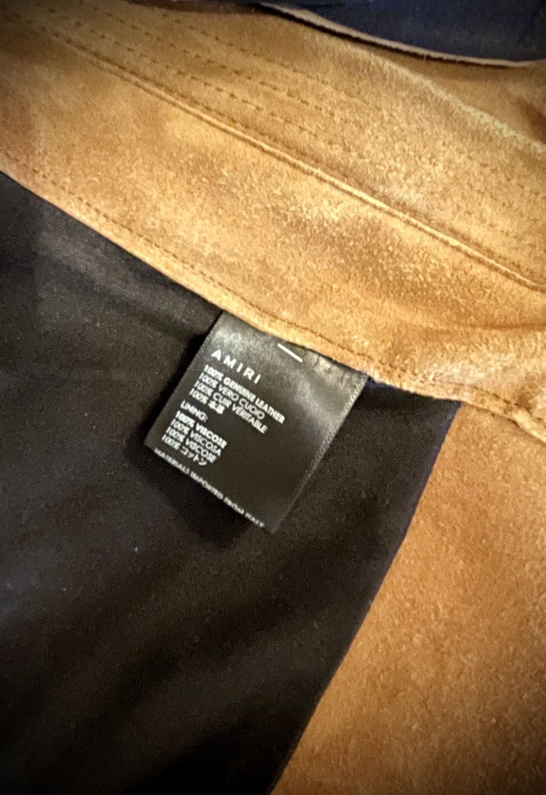 Amiri AMIRI Tobacco Biker Jacket Size US M / EU 48-50 / 2 - 7 Thumbnail