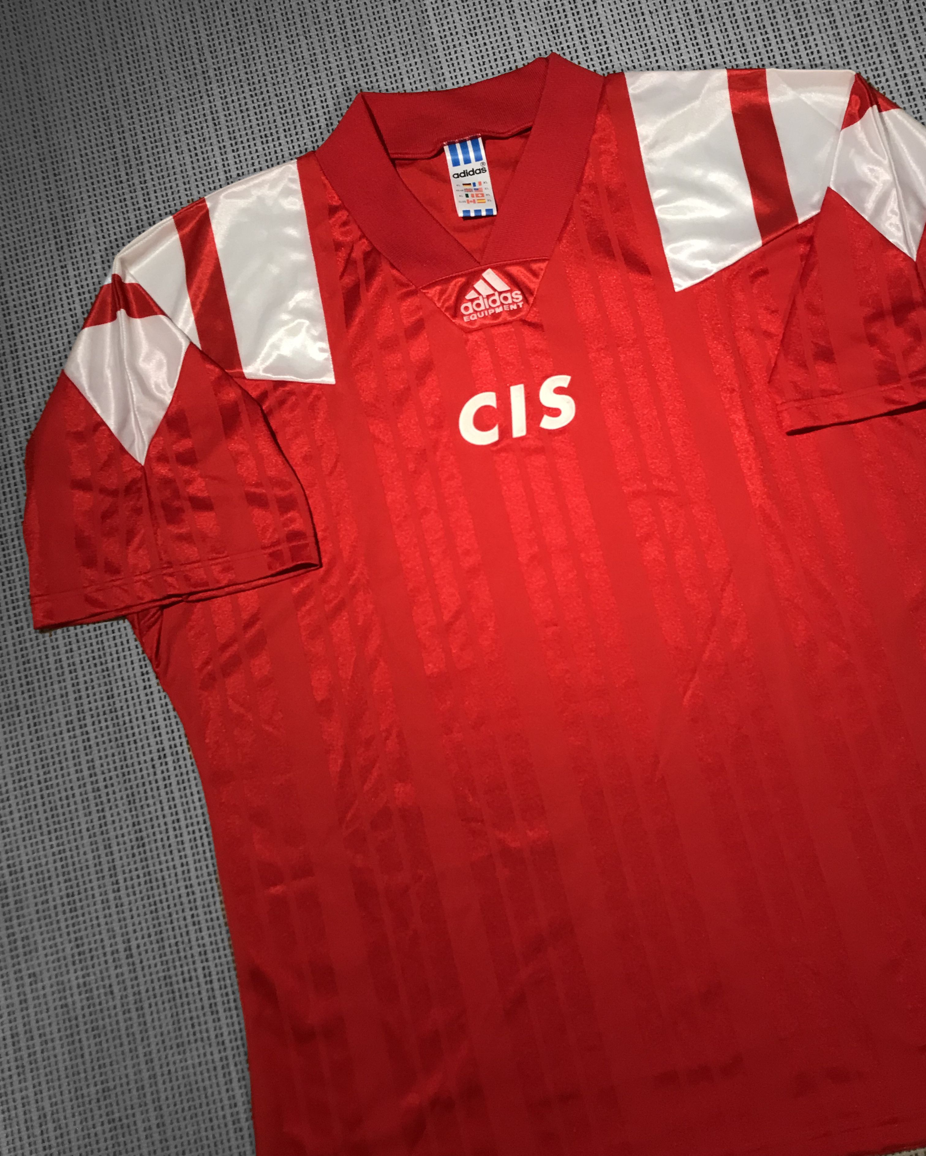 Adidas × Vintage Adidas vintage soccer shirt 92'/93' CIS Russia (XL) Size US XL / EU 56 / 4 - 4 Thumbnail