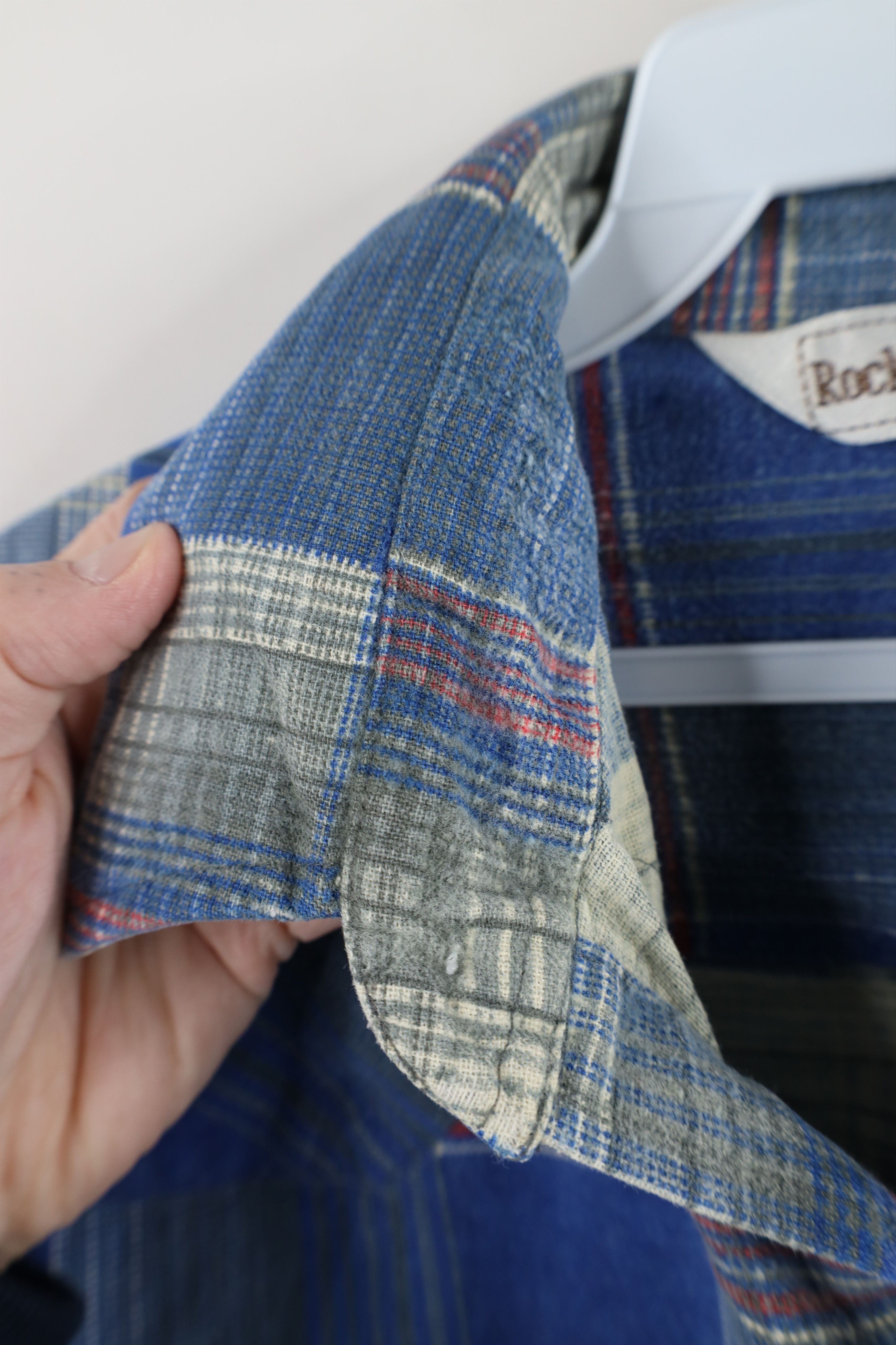 Vintage Vintage 70s Streetwear Western Flannel Snap Button Shirt Size US L / EU 52-54 / 3 - 9 Thumbnail