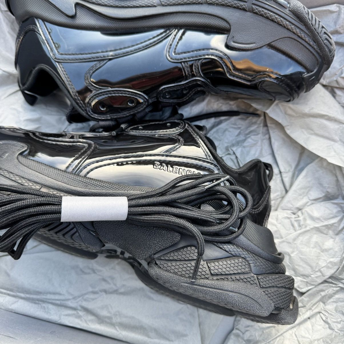 Balenciaga Balenciaga Triple S Patent Leather Black EU 42 UK 8 US 9 Size US 9 / EU 42 - 11 Thumbnail