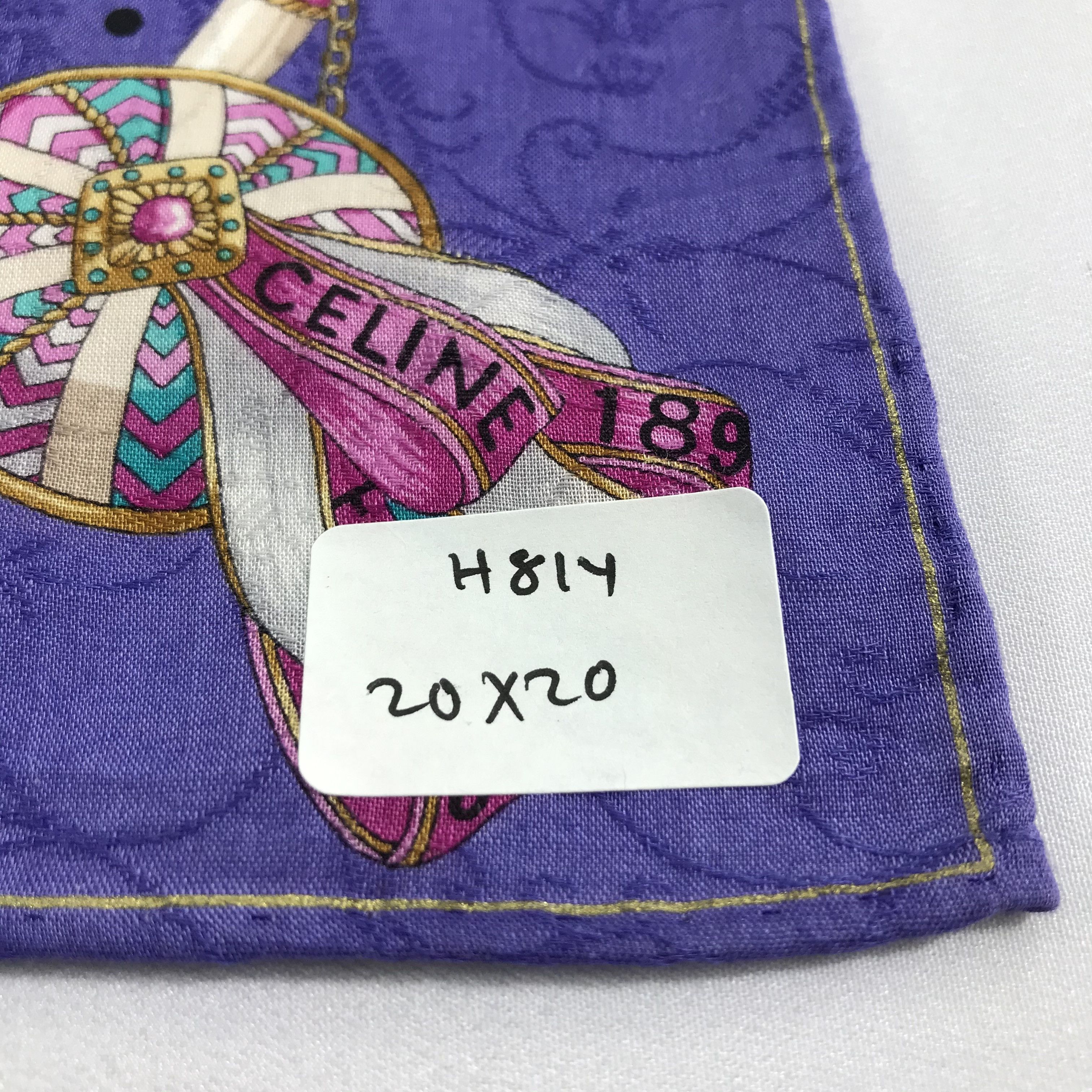 Celine Celine Gold Chains Handkerchief Neckerchief Bandana H814 Size ONE SIZE - 6 Thumbnail