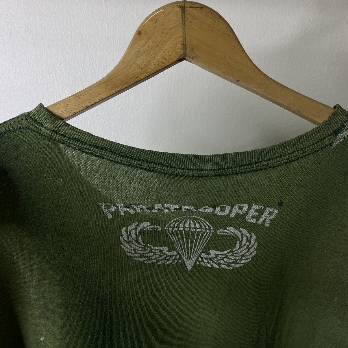 Vintage Y2K US Naval Unlimited Paratrooper Sunfaded Paint Splattered Size US XXL / EU 58 / 5 - 6 Thumbnail