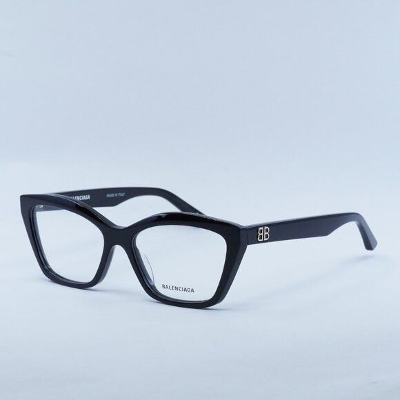 image of New Balenciaga Bb0342O 005 Black Eyeglasses, Women's