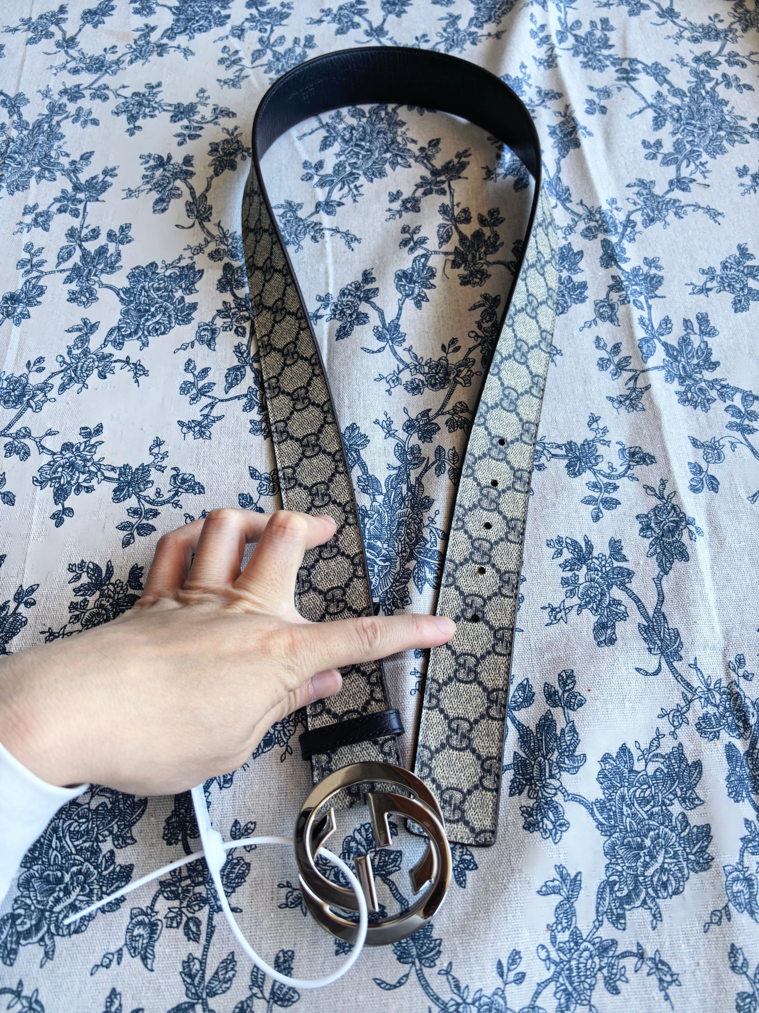 Gucci Gucci Classic GG Monogram Belt Near Mint Size 100 Size ONE SIZE - 1 Thumbnail