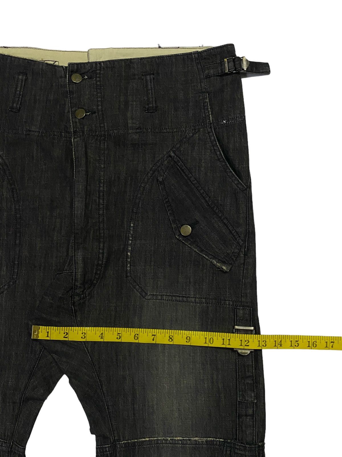 Final Home × Issey Miyake × Japanese Brand Rare🔥Final Home Denim Linen Pants Size US 34 / EU 50 - 8 Thumbnail