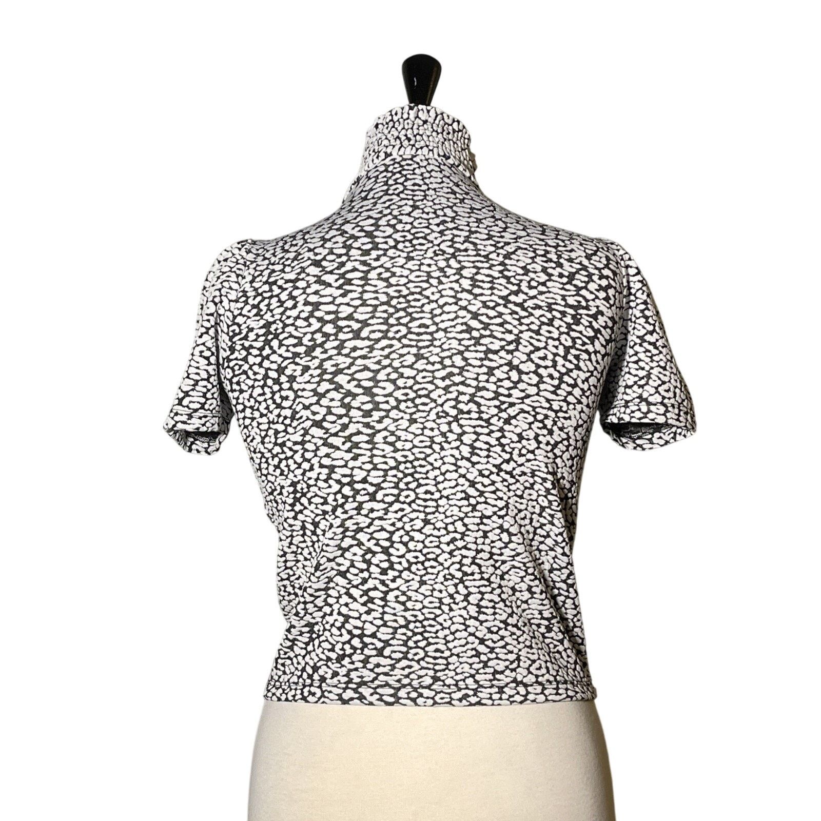 Zara ZARA Animal Printed Short Sleeve Top -Size SMALL S Size S / US 4 / IT 40 - 3 Thumbnail