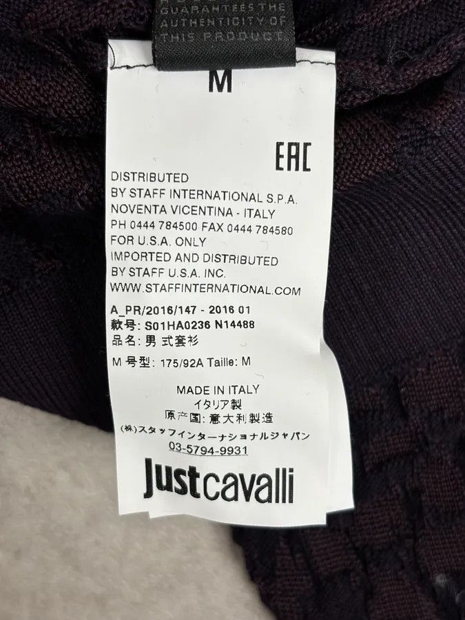 Just Cavalli SS2016 Cavalli Red Black Ombre Wool Gradient Sweater Size US M / EU 48-50 / 2 - 11 Thumbnail