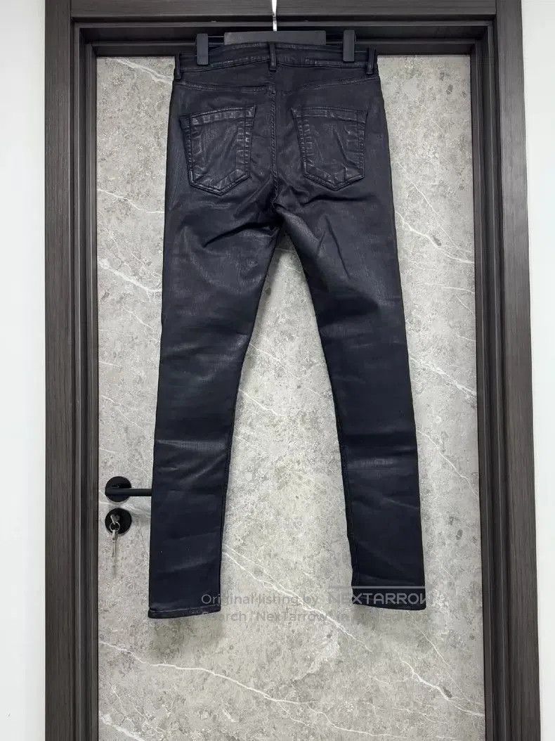 Rick Owens Rick Owens Black Waxed Pants. Size US 32 / EU 48 - 2 Thumbnail
