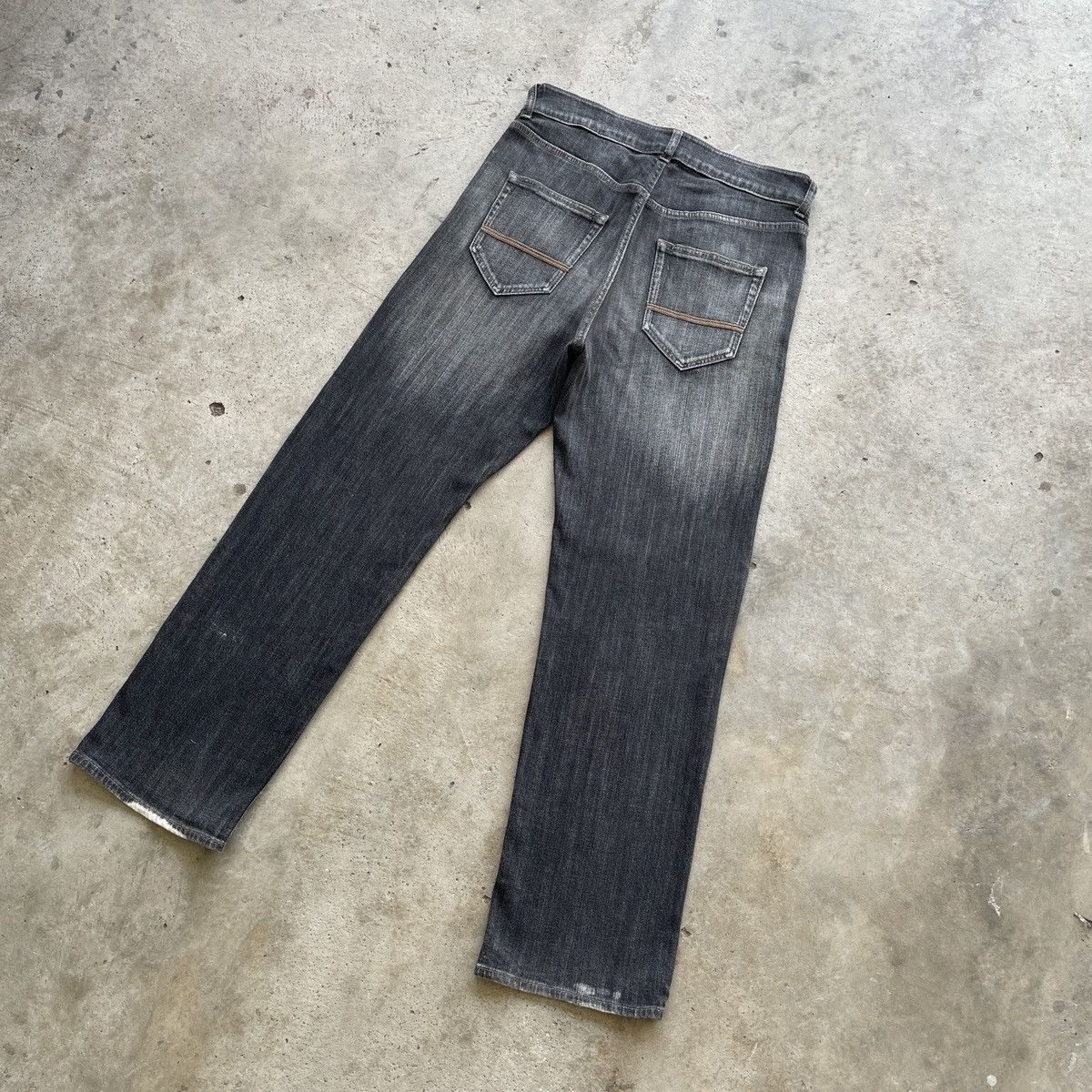 Japanese Brand Vintage Japanese Jeans Black Faded Denim Pants W31x30 Size US 31 - 11 Thumbnail