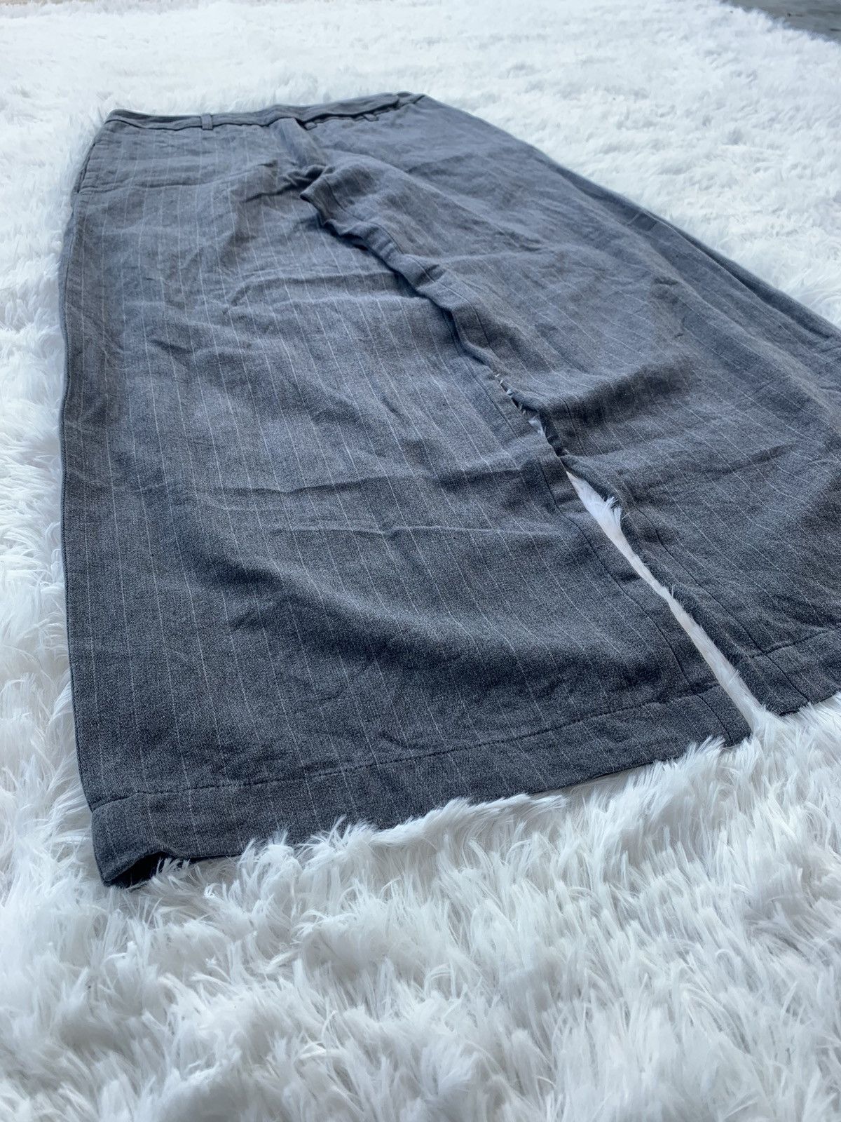 Japanese Brand Des Pres Paris Wide Leg Pinstripe Pants Size US 28 / EU 44 - 7 Thumbnail