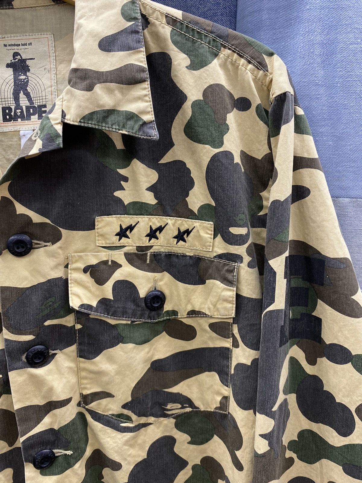 Bape × Vintage 1st bape military camo shirt a s n k a Size US M / EU 48-50 / 2 - 5 Thumbnail