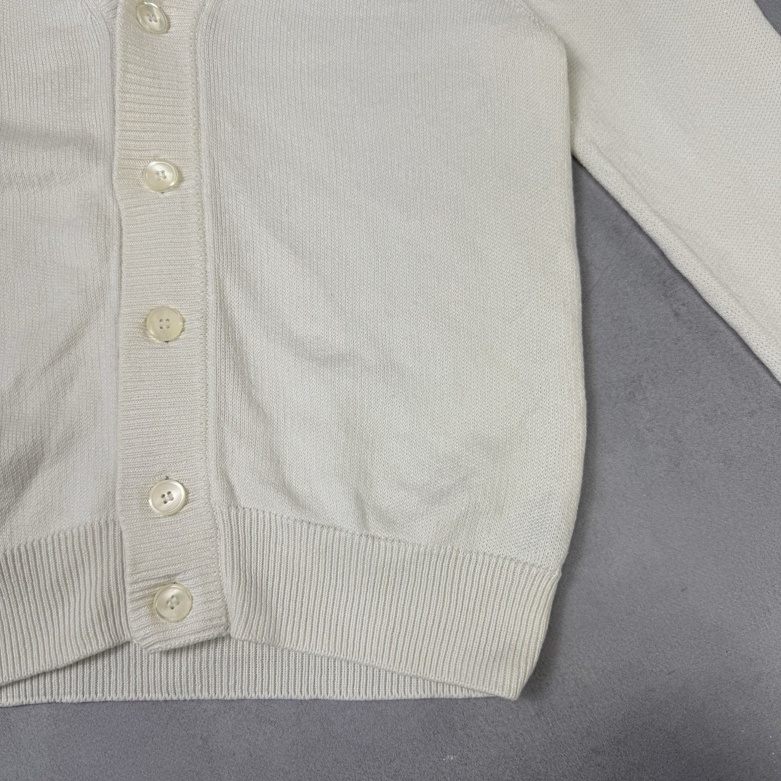 Zanone Zanone Men Linen/Cotton Cardigan Size 50 White Made In Italy Size US M / EU 48-50 / 2 - 8 Thumbnail