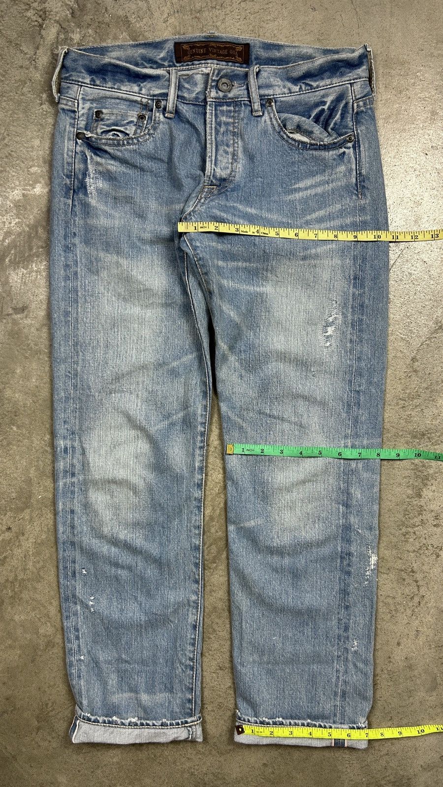 Japanese Brand genuine vintage g.o.a selvedge jeans Size US 30 / EU 46 - 21 Thumbnail