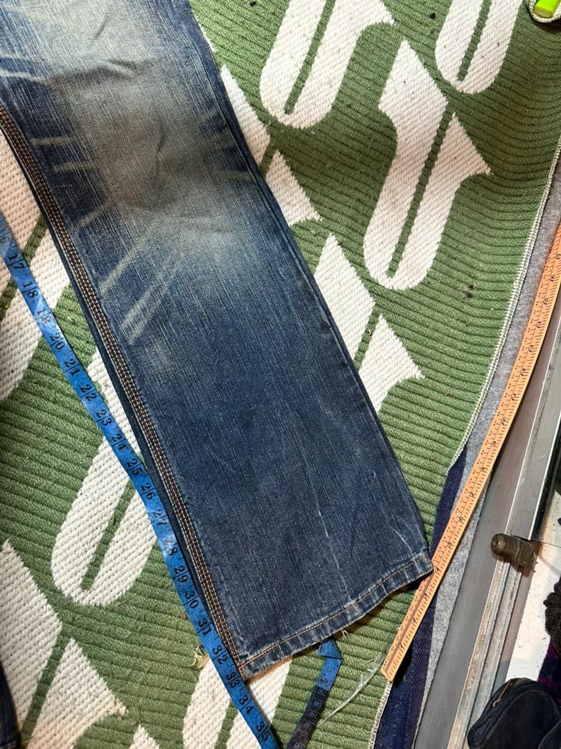 Edwin EDWIN XV Distressed Flare Buckle Back Jeans Size US 32 / EU 48 - 9 Thumbnail