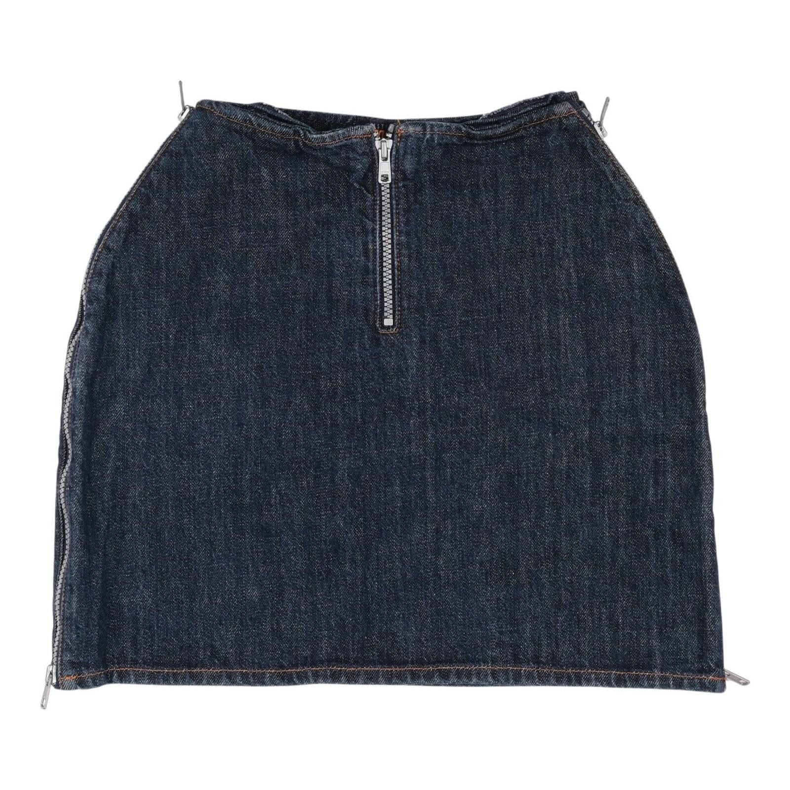 Walter Van Beirendonck W&LT Triple Zip Denim Skirt Size 42" / US 20 - 1 Thumbnail