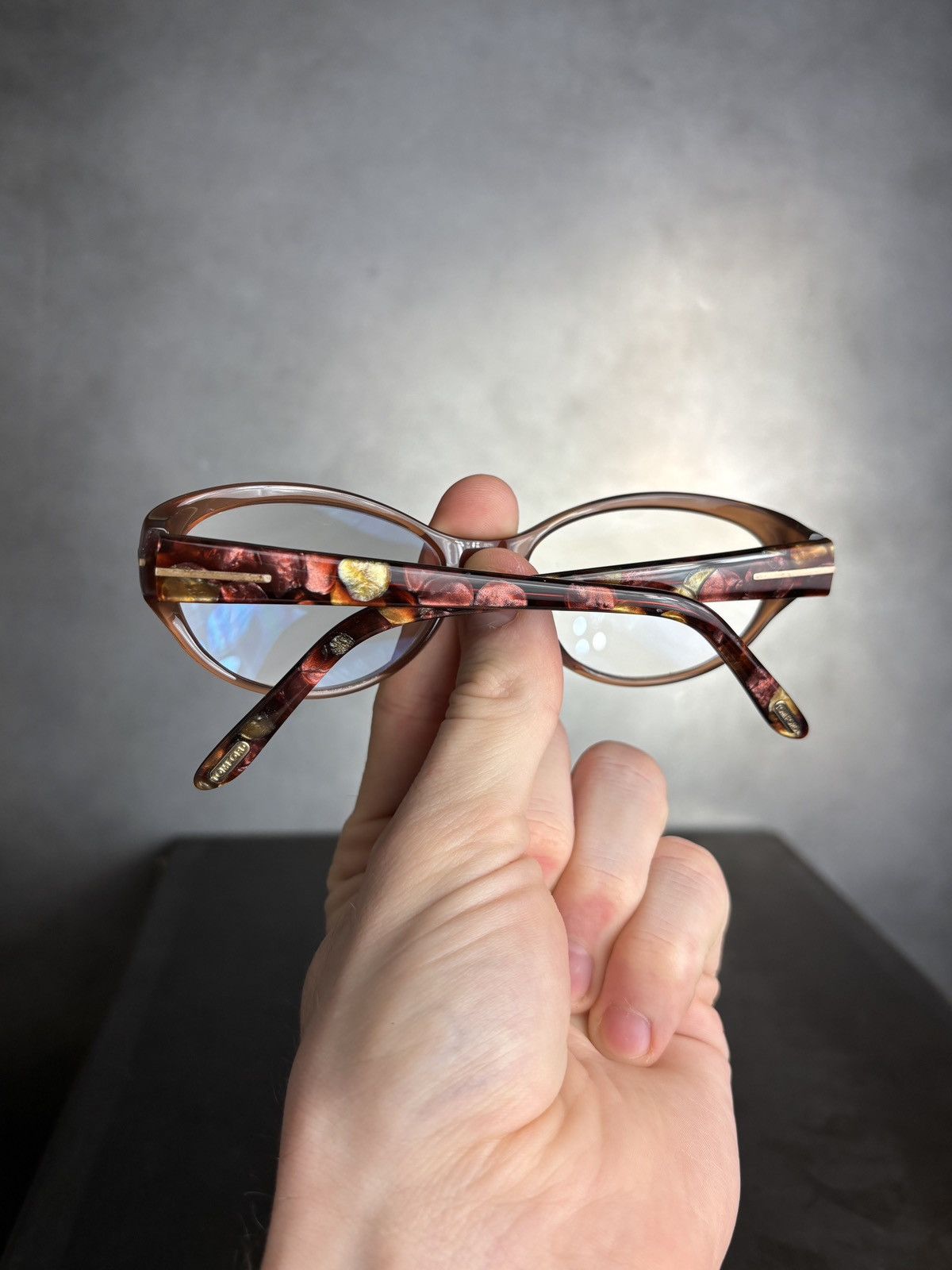Tom Ford Tom Ford Eyeglasses TF 5244 Oval Cat Eye 1980s Pattern Size ONE SIZE - 1 Thumbnail