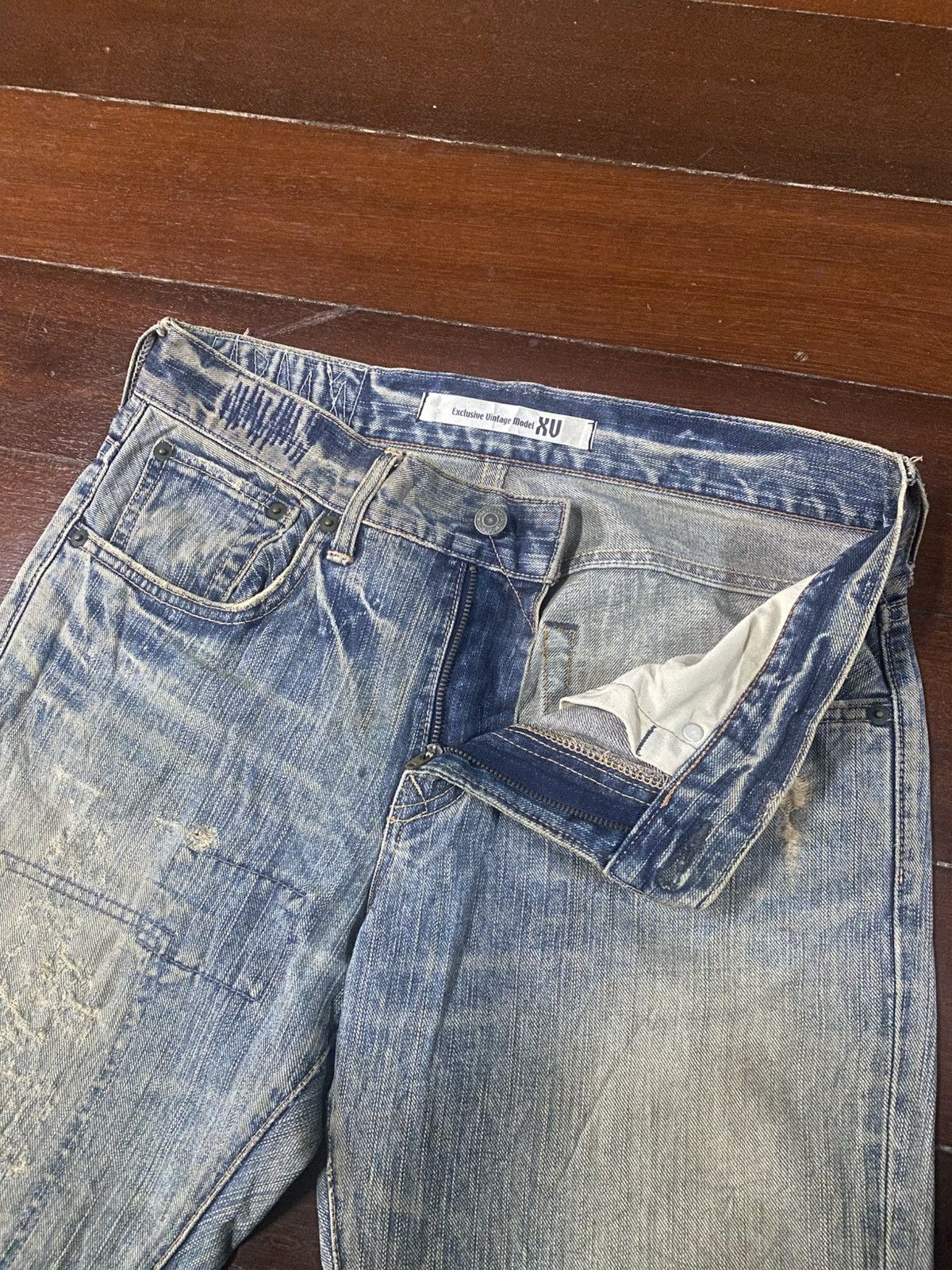 Edwin EDWIN EXCLUSIVE VINTAGE XV JEANS bootcut wide leg rework Size US 33 - 9 Thumbnail
