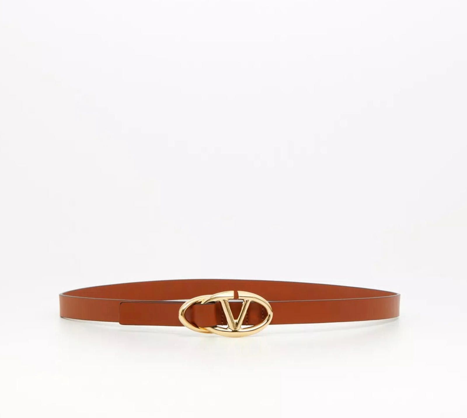 Designer Valentino Vlogo leather belt size M Size ONE SIZE - 2 Thumbnail