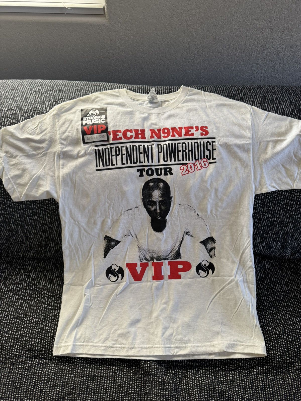 Other Tech N9NE Independent Powerhouse Tour 2016 Signed Shirt Size US XL / EU 56 / 4 - 1 Thumbnail