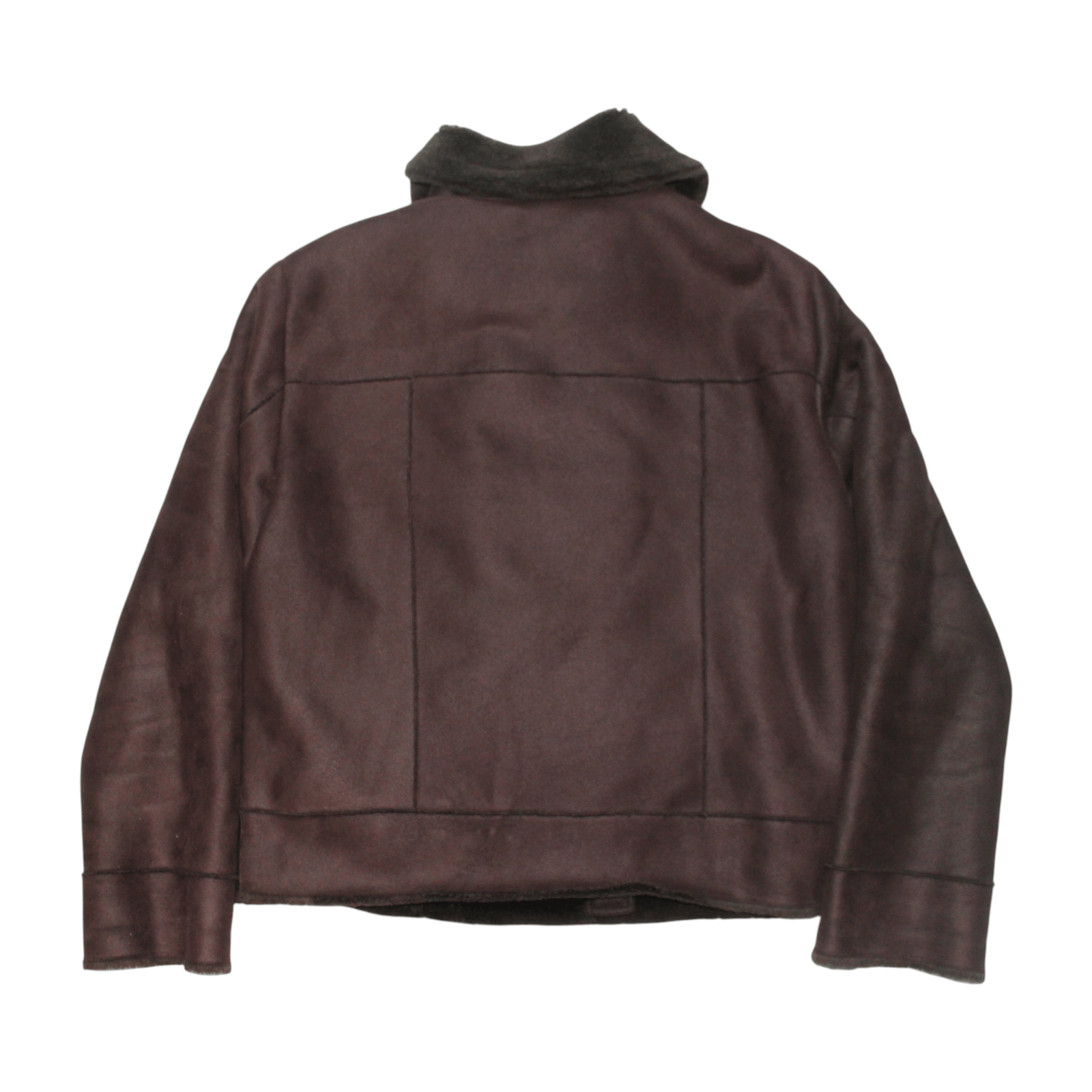 Vintage Vintage Shearling Aviator Oxblood Burgundy Jacket Size US L / EU 52-54 / 3 - 7 Thumbnail