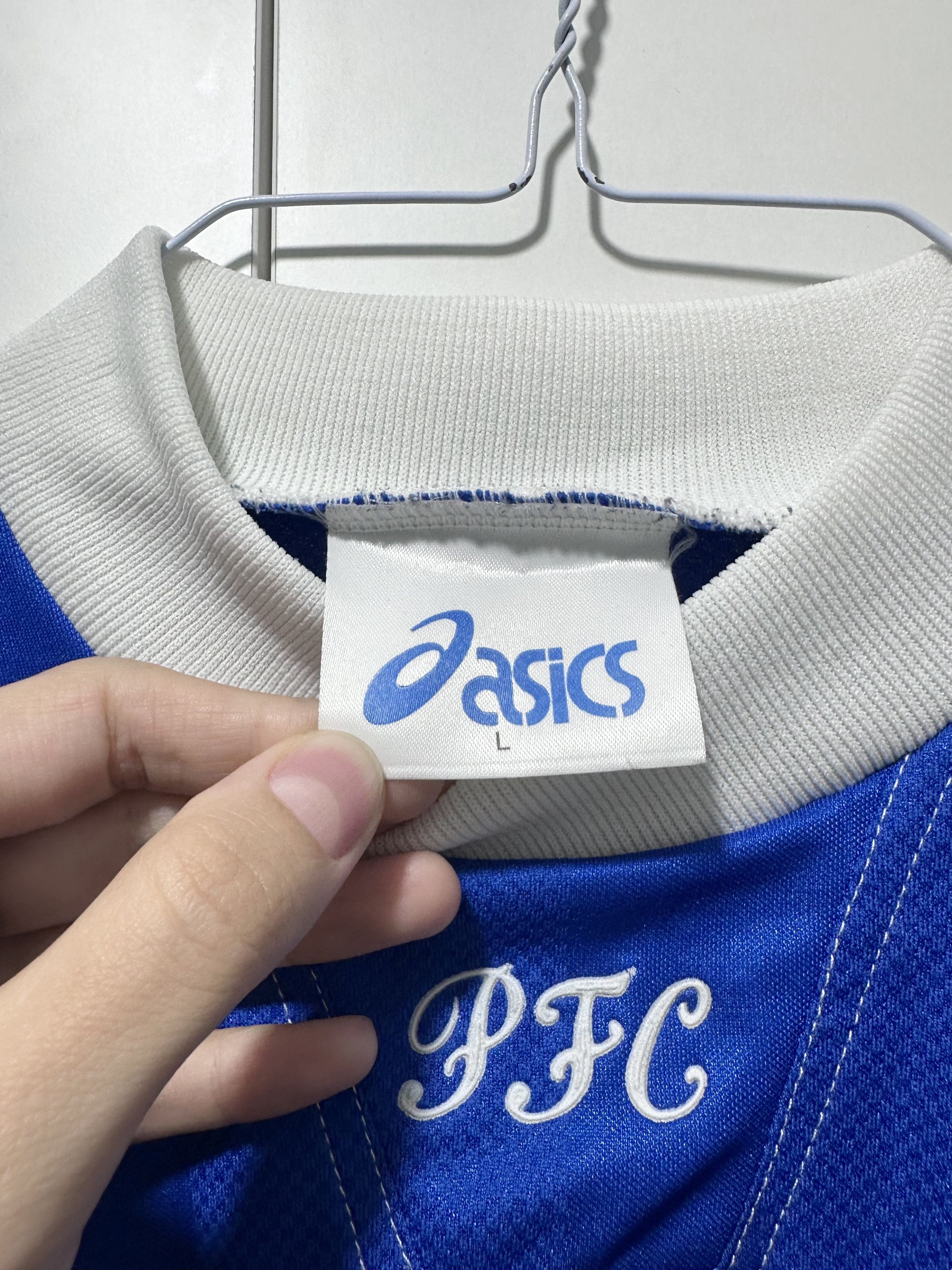 Asics 1995-97 ASICS Portsmouth Home Soccer Shirt (L) Size US L / EU 52-54 / 3 - 3 Thumbnail