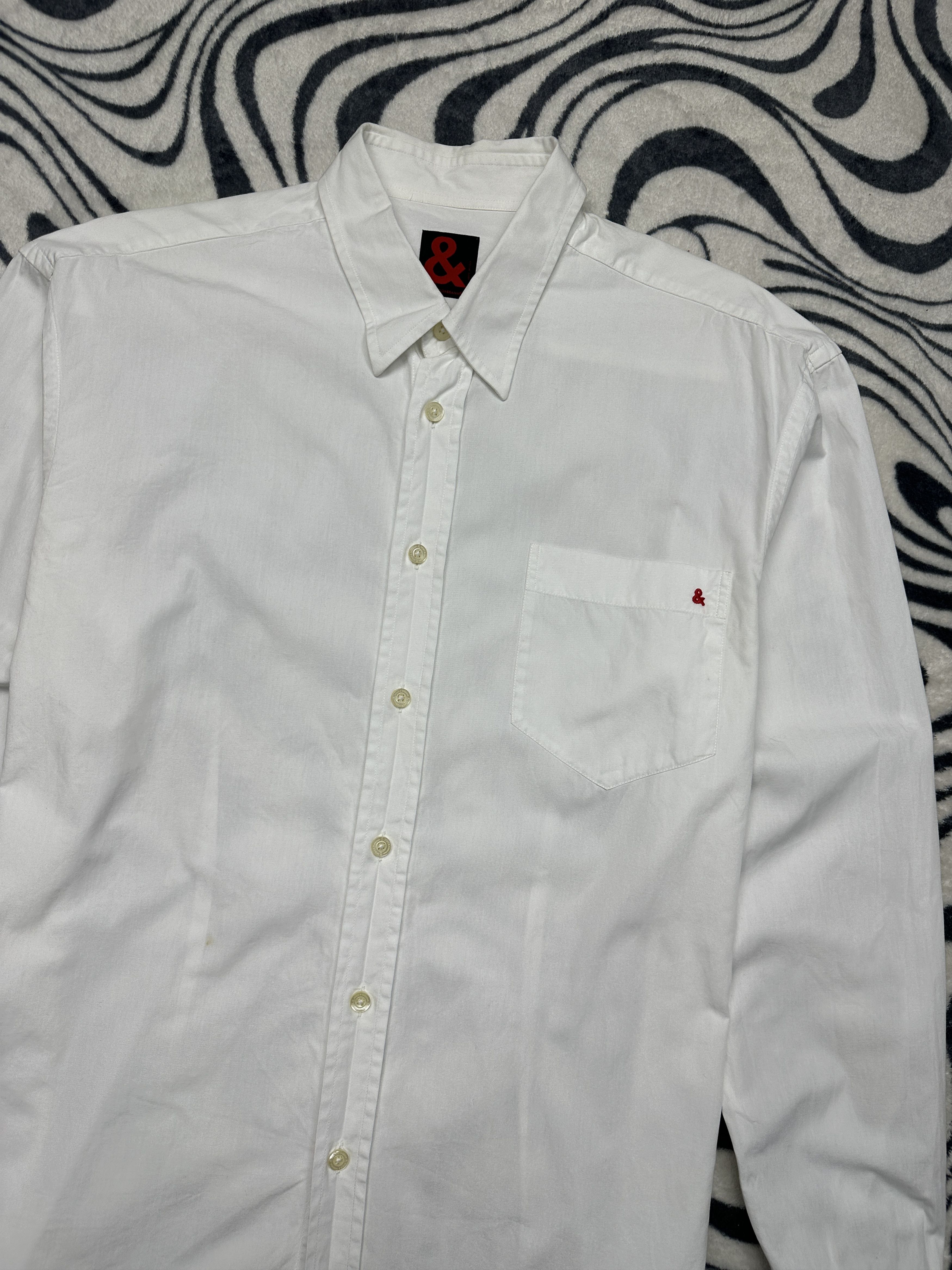 Dolce & Gabbana Dolce & Gabbana Vintage Mens Long Sleeve White Shirt Size US L / EU 52-54 / 3 - 2 Thumbnail
