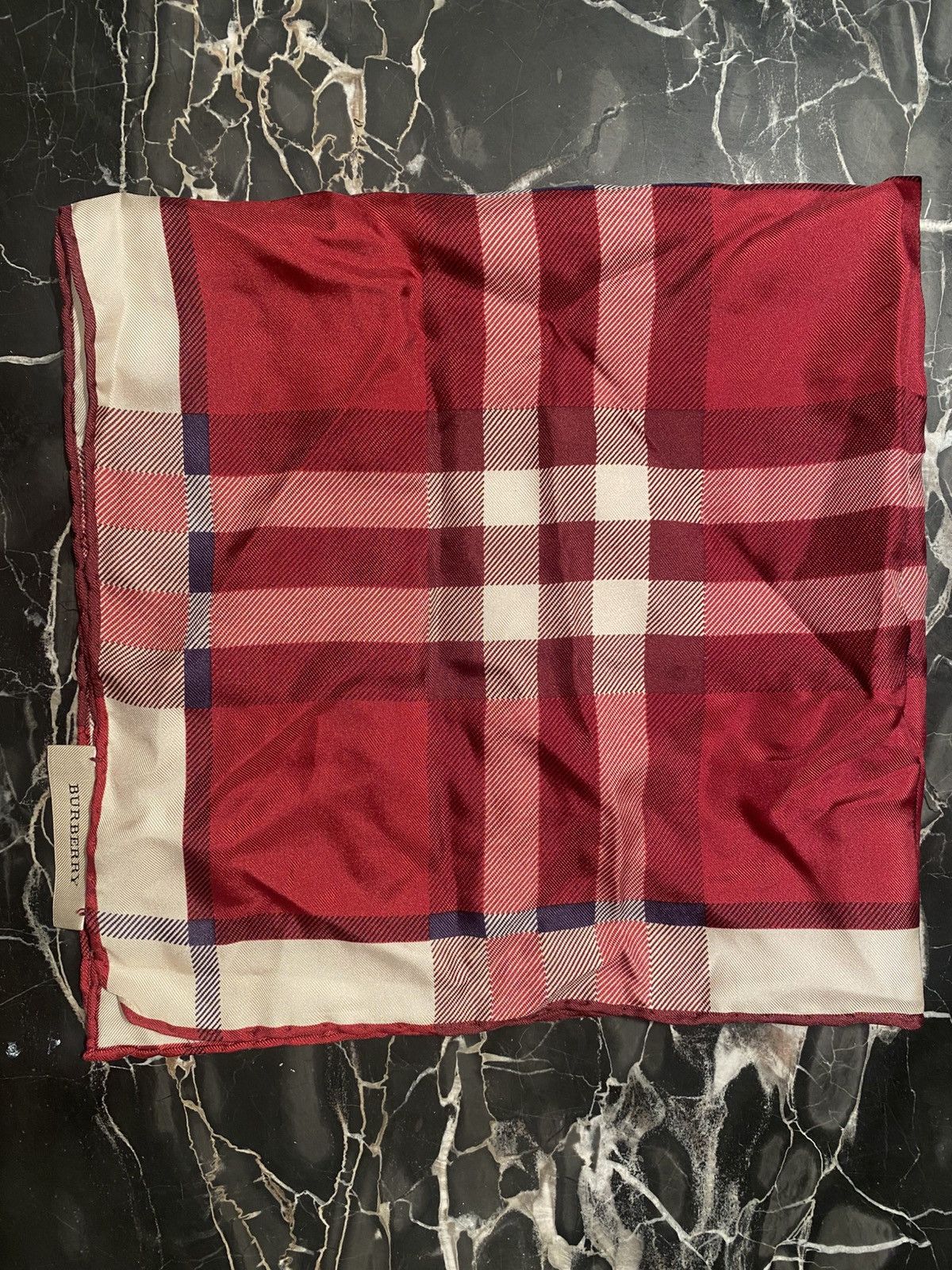 Burberry Burberry Tartan Silk Scarf Size ONE SIZE - 1 Thumbnail