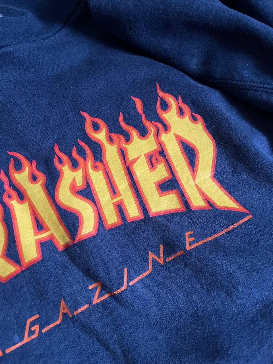 Thrasher × Vintage Vintage Thrasher Magazine Flame Graphic Hoodie Sz S Size US S / EU 44-46 / 1 - 13 Thumbnail