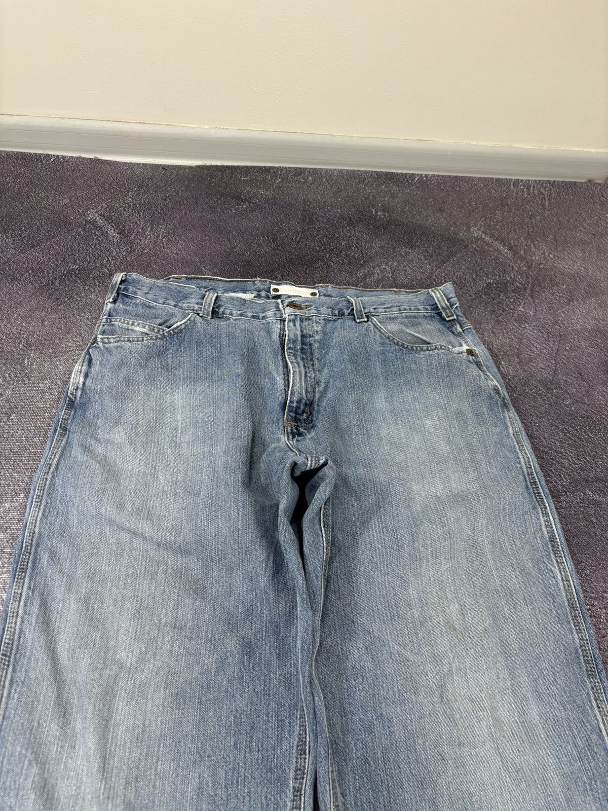 Carhartt Vintage Carhartt Washed Light Blue USA Hype Baggy Jeans Size US 36 / EU 52 - 13 Thumbnail