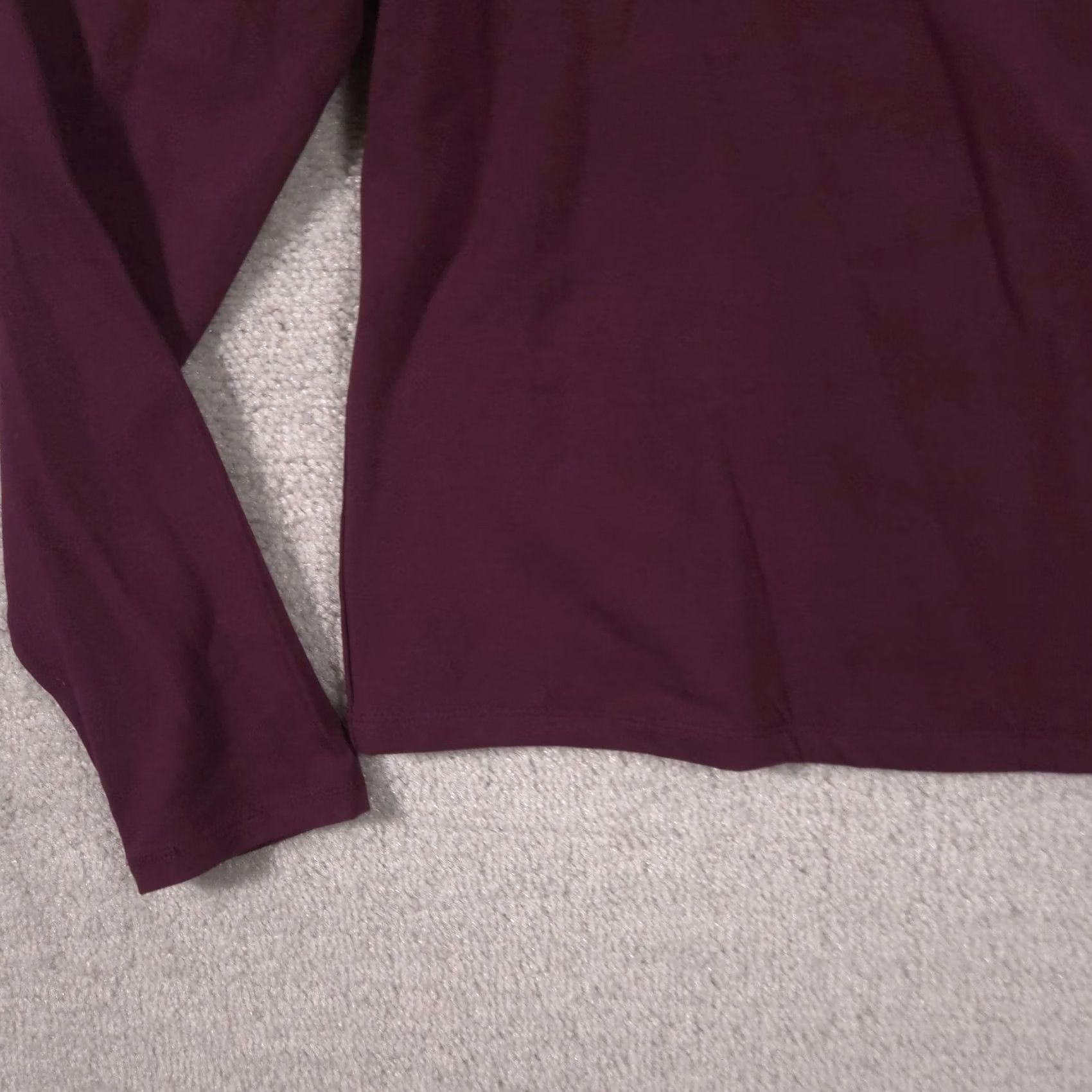 Express Express Shirt Womens XL Red Square Neck Long Sleeve Stretch Tee Top Size XL / US 12-14 / IT 48-50 - 3 Thumbnail