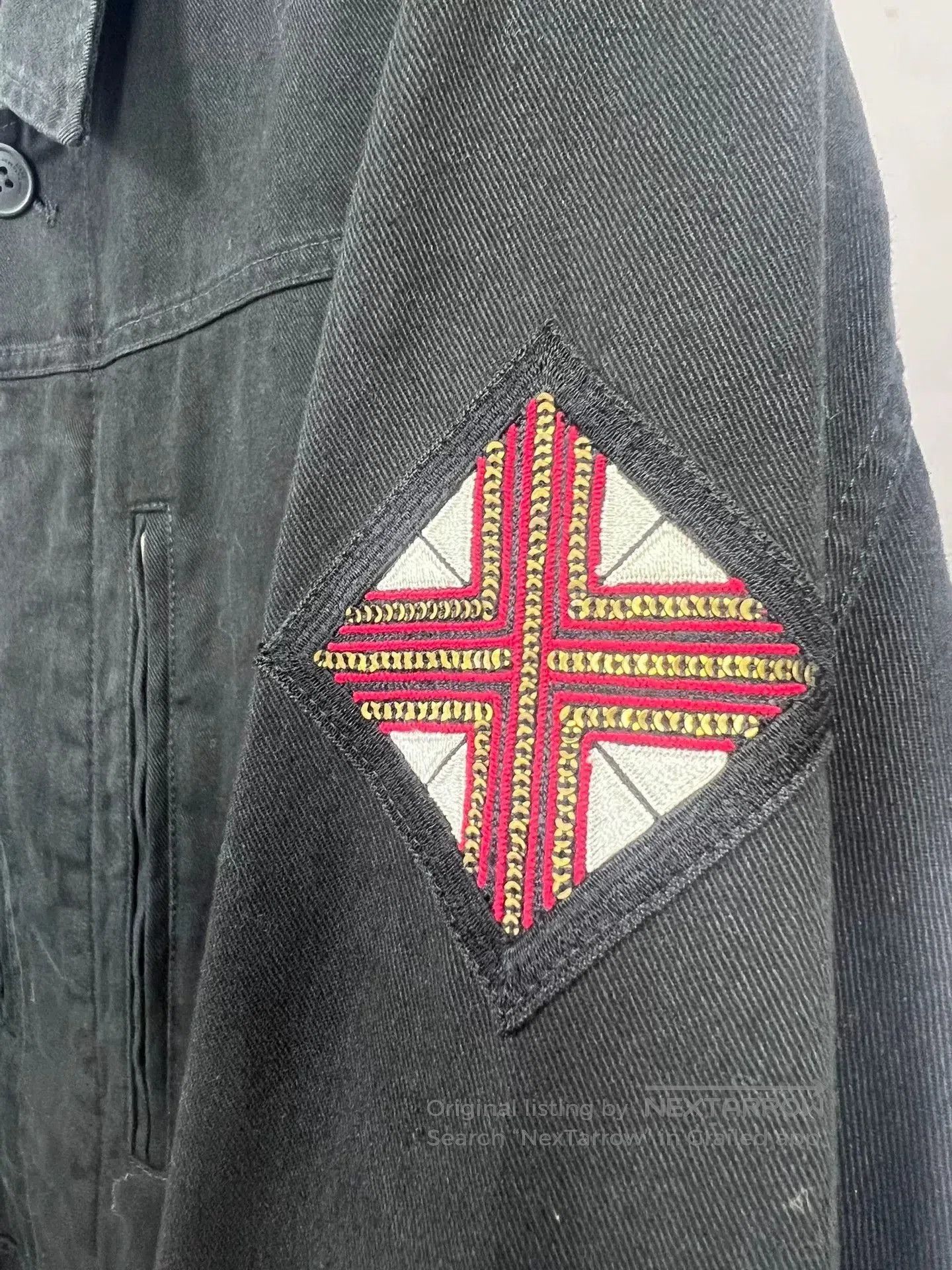 Saint Laurent Paris Saint Laurent Black Military Jacket with Badge. Size US M / EU 48-50 / 2 - 4 Thumbnail
