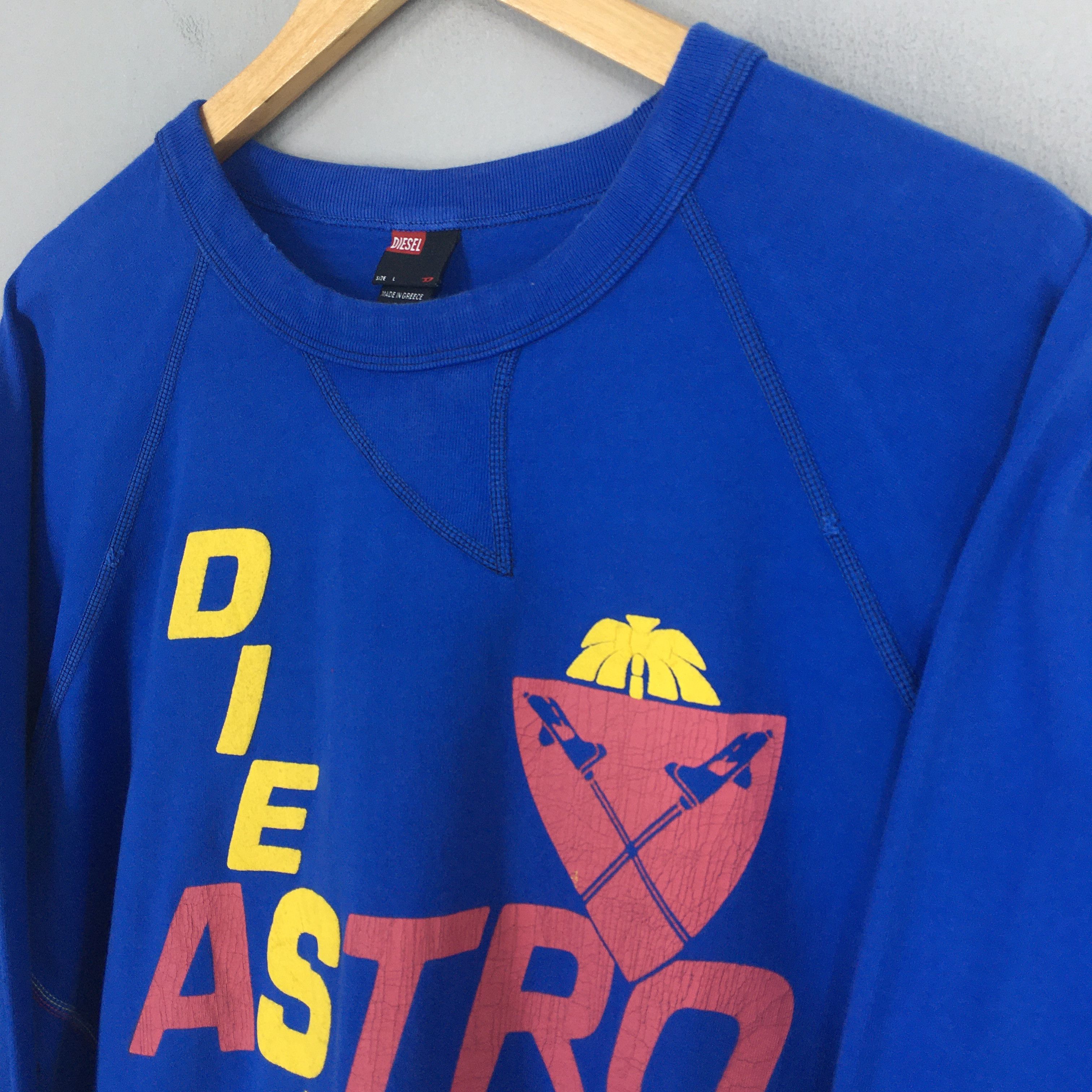 Diesel Vintage Diesel Astro Printed Blue Sweatshirt Large Size US L / EU 52-54 / 3 - 3 Thumbnail
