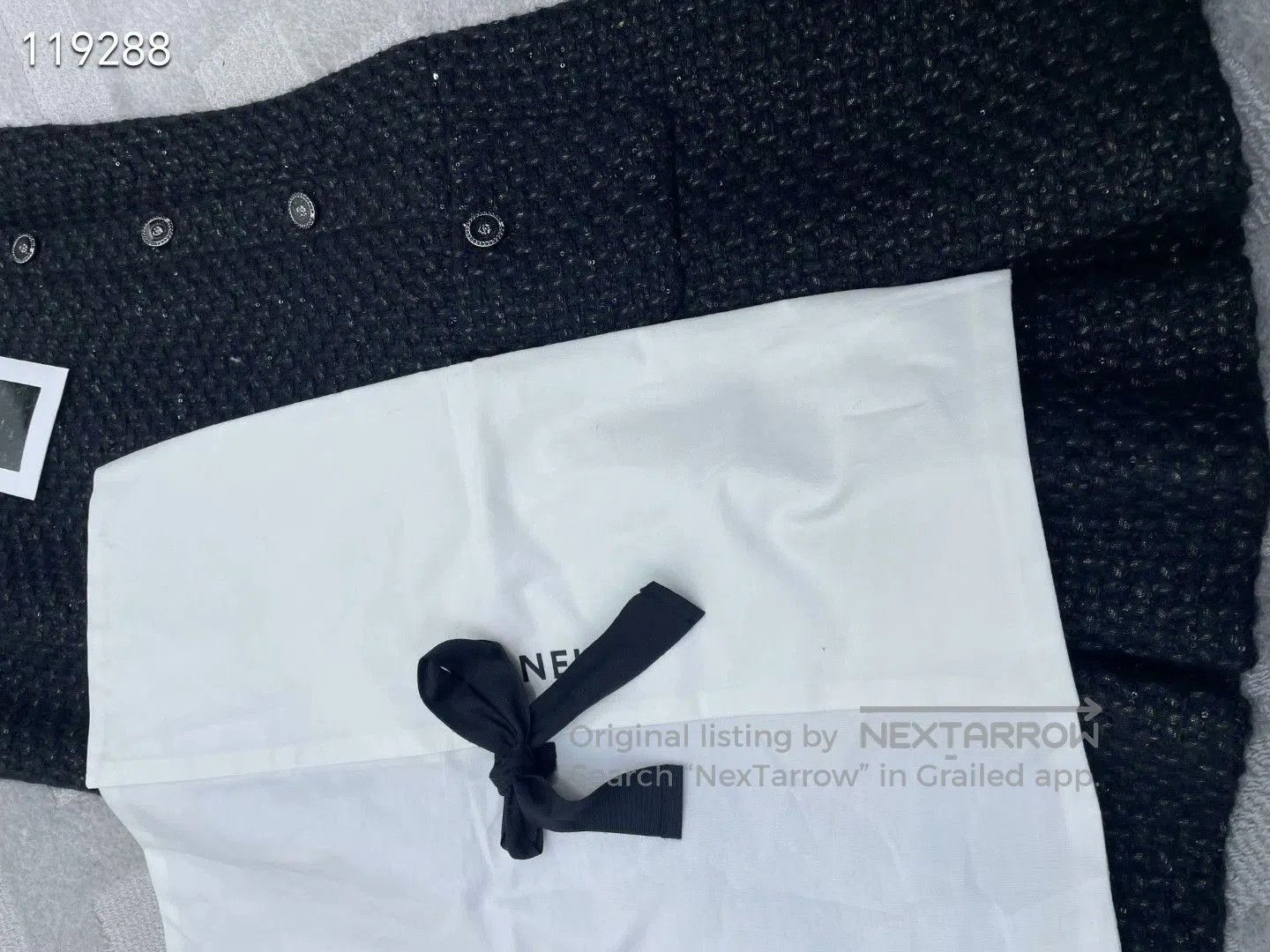 Chanel Chanel 25A Black Gold Tweed Dress. Size S / US 4 / IT 40 - 6 Thumbnail