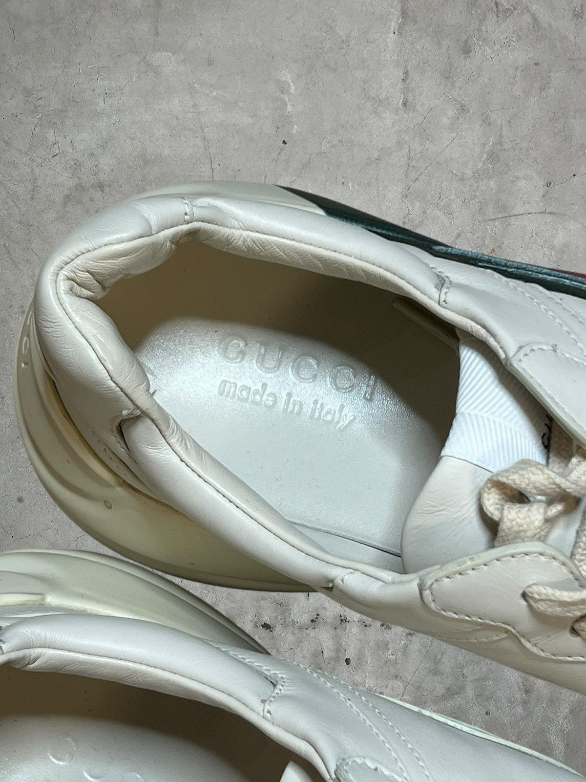 Gucci Gucci Rhyton Leather Sneakers Size US 12 / EU 45 - 8 Thumbnail