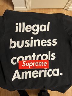 Supreme Illegal Business Hoodie | Grailed