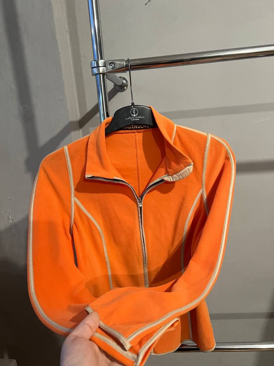 Frauenschuh FRAUENSCHUH WOMEN ORANGE FLEECE ACTIVE ZIP LONG SLEEVE SZ L Size L / US 10 / IT 46 - 6 Thumbnail
