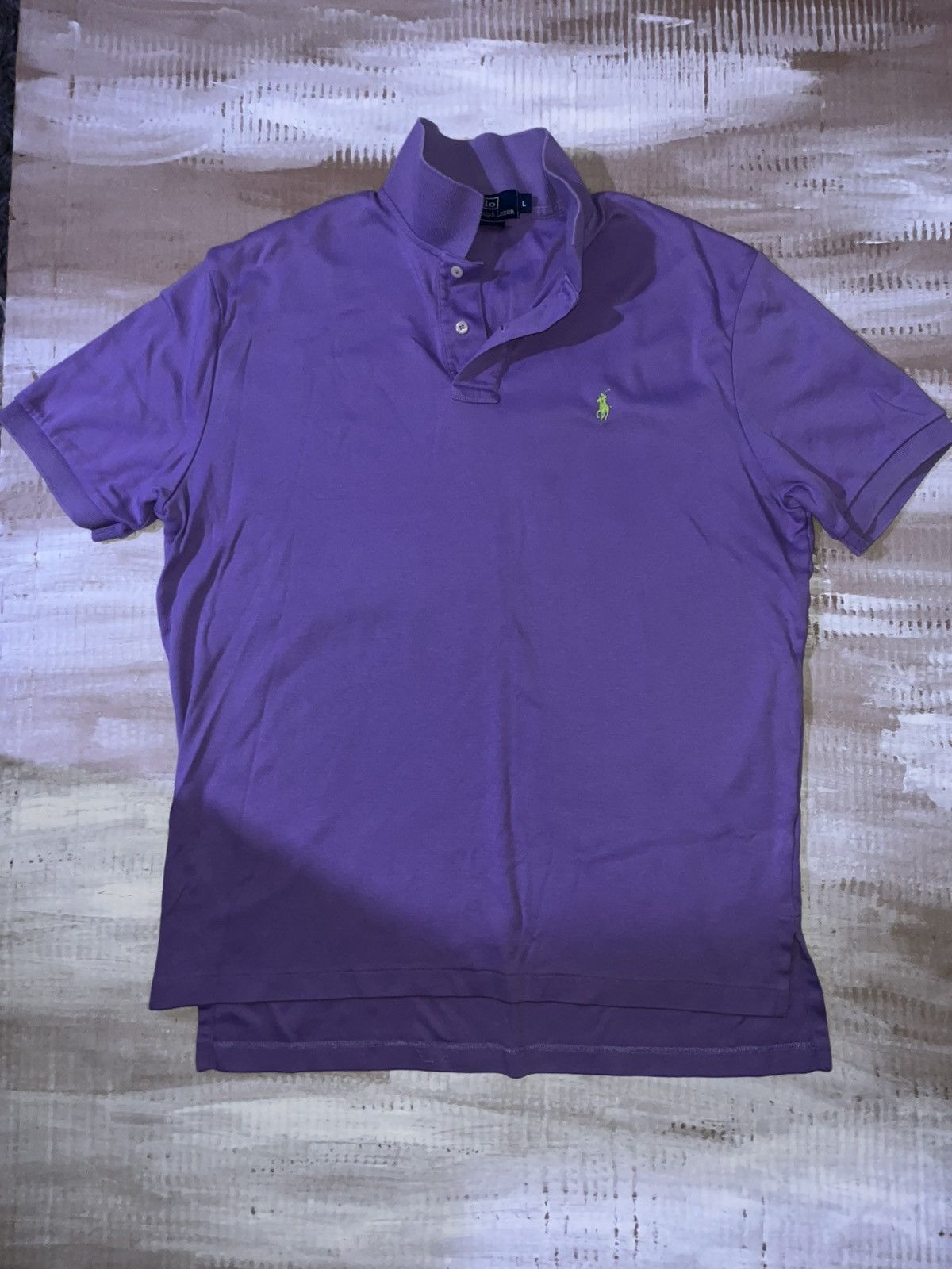 Polo Ralph Lauren Polo Ralph Lauren Purple Solid Polo Size US L / EU 52-54 / 3 - 1 Thumbnail