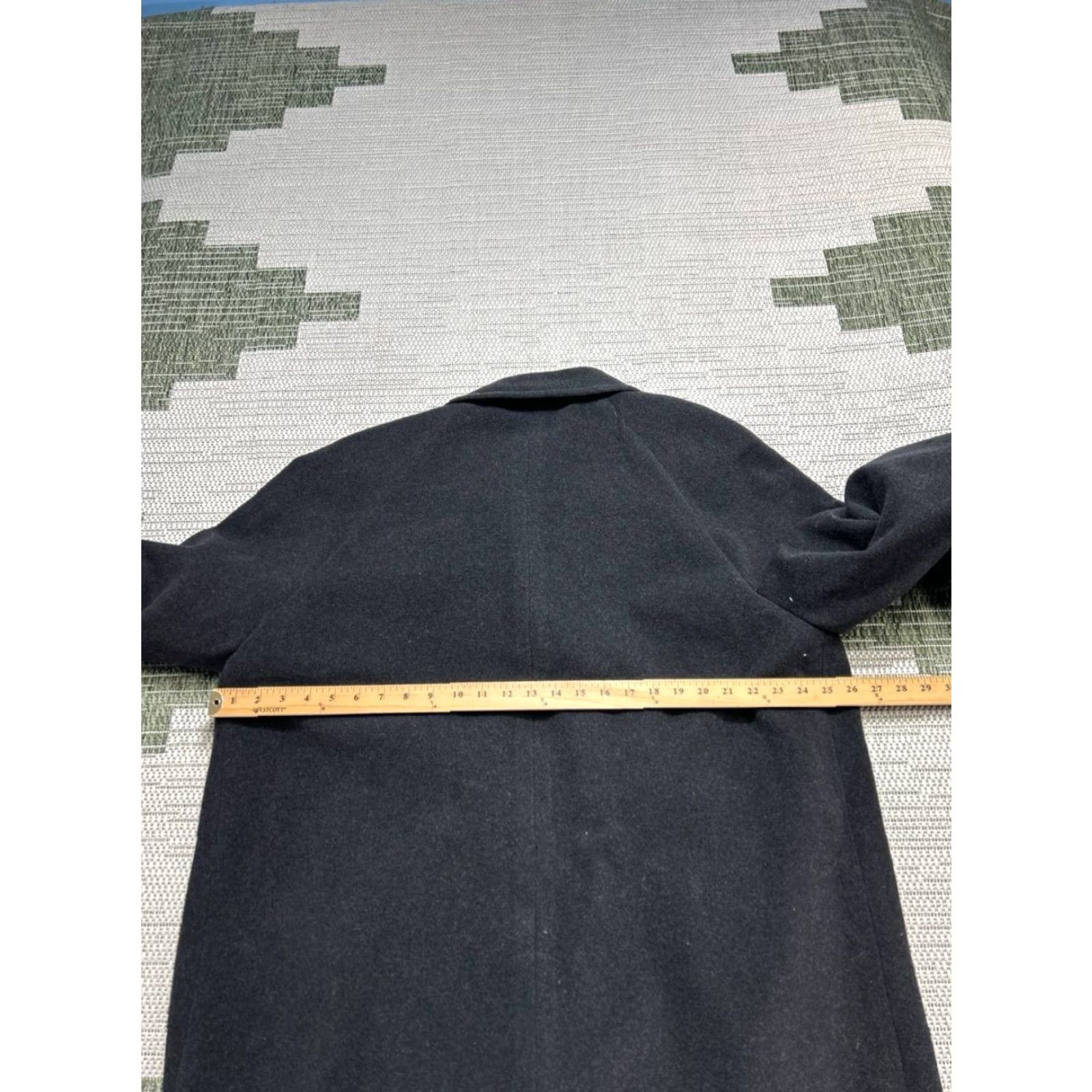 Ralph Lauren Ralph Lauren Coat Mens XL Black Wool Blend Tweed Overcoat Wool Lining Button Vintage: No Size US XL / EU 56 / 4 - 4 Thumbnail