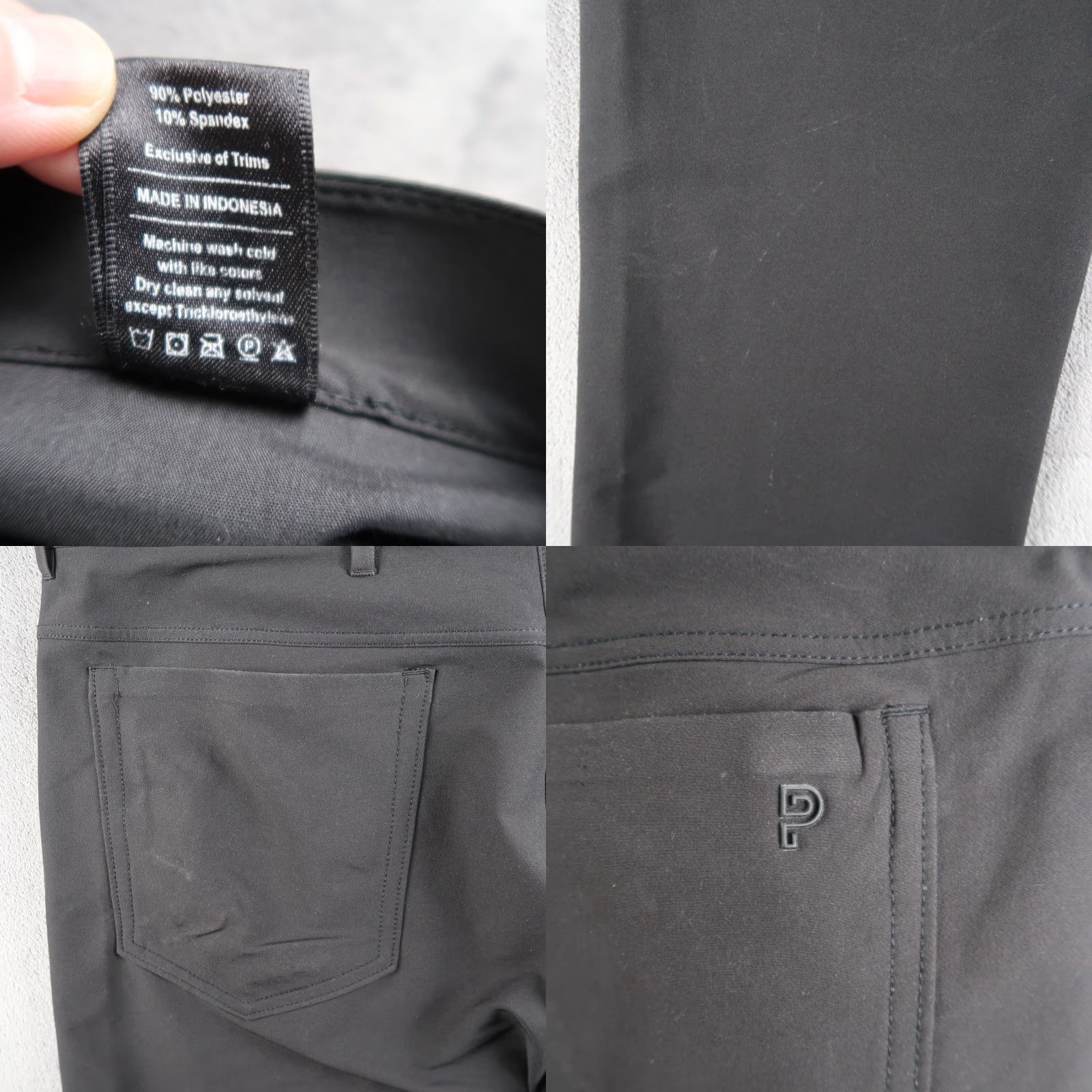 Vintage Public Rec Dealmaker Pants Mens 40x32 Black Straight Polyester Blend Size US 40 / EU 56 - 9 Thumbnail