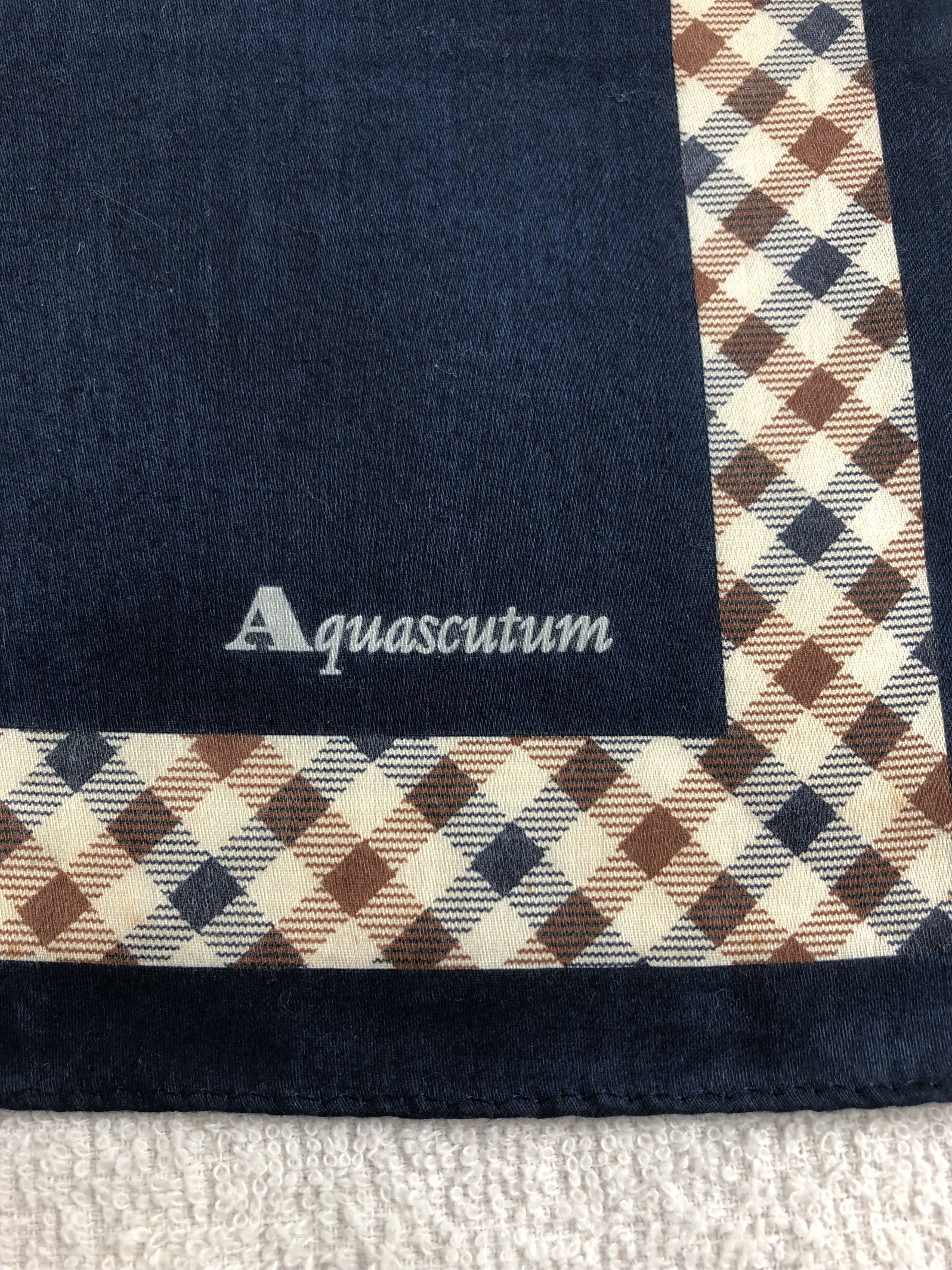 Aquascutum Aquasqutum Handkerchief / Bandana / Neckerchief C324 Size ONE SIZE - 5 Thumbnail