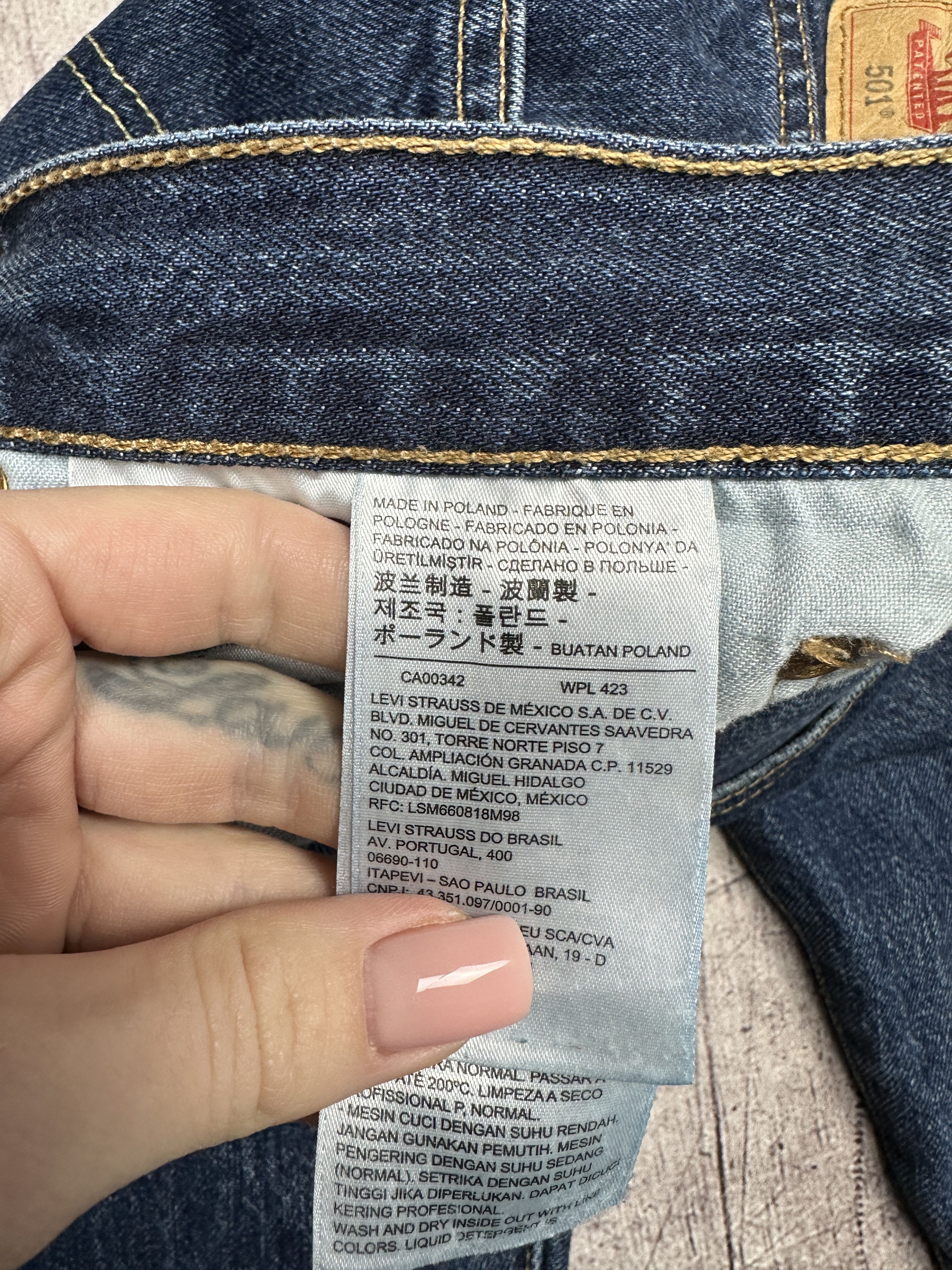Levi's Levi's 501 Mens Denim Pants Jeans Size 34 x 32 Size US 34 / EU 50 - 8 Thumbnail