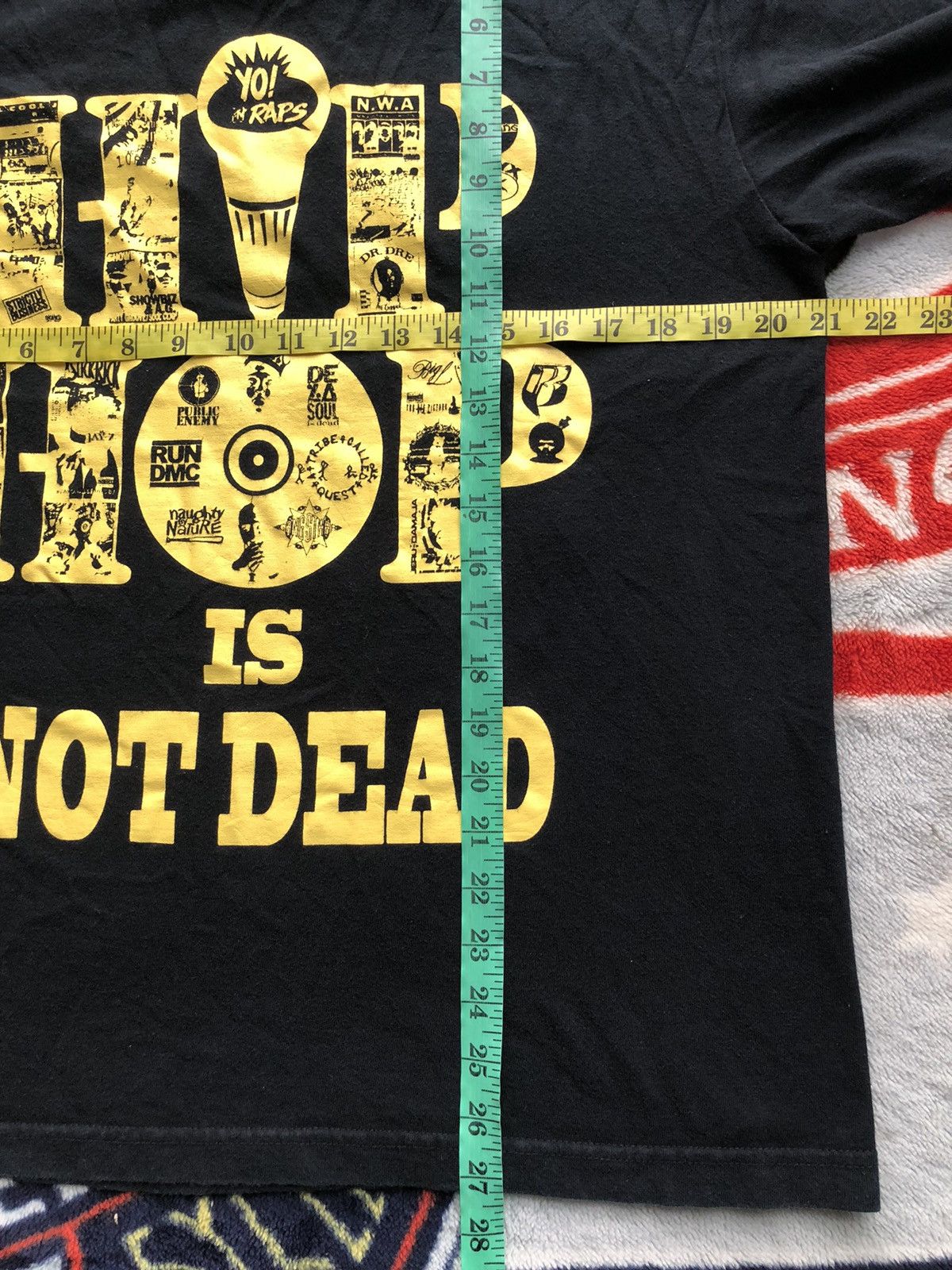Rap Tees Vintage Hip Hop is Not Dead Classic Logo Shirt Tee DMC Size US L / EU 52-54 / 3 - 12 Thumbnail