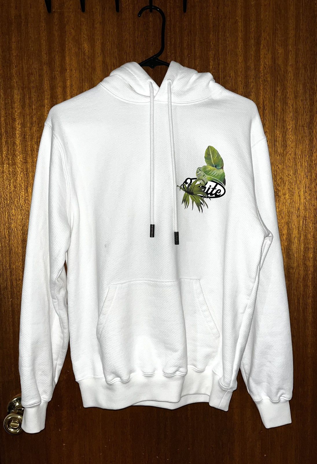 Off-White OFF-WHITE 2019 White Tropical Leaves Arrow Hoodie Size XXS / US 00 / IT 34 - 1 Thumbnail