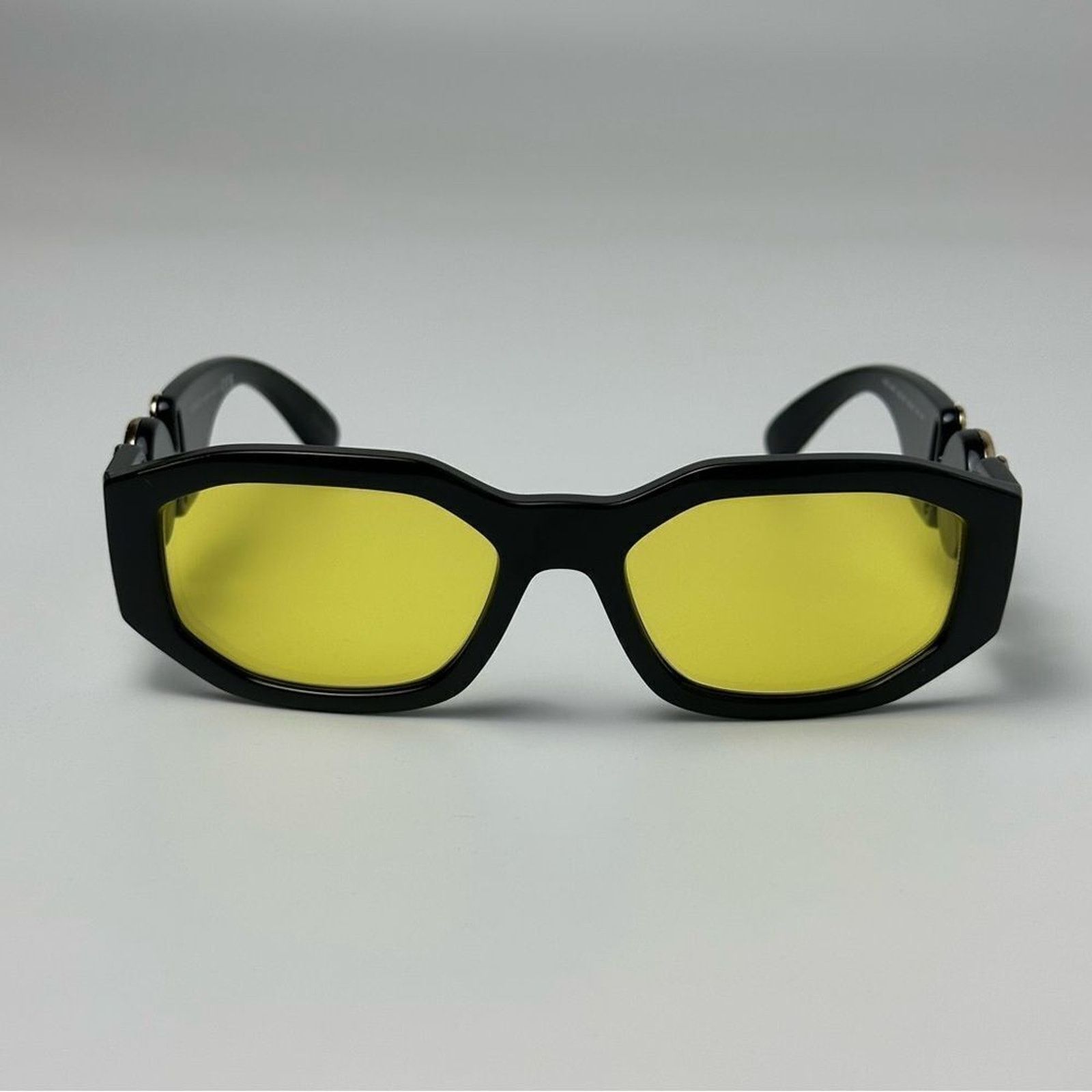 Versace NEW VERSACE VE4361 GB1/85 Black Yellow Unisex Sunglasses Size ONE SIZE - 5 Thumbnail