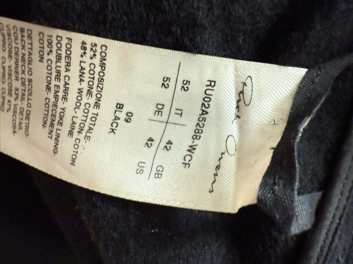 Rick Owens Larry Zip Wool Shirt Size US L / EU 52-54 / 3 - 3 Thumbnail