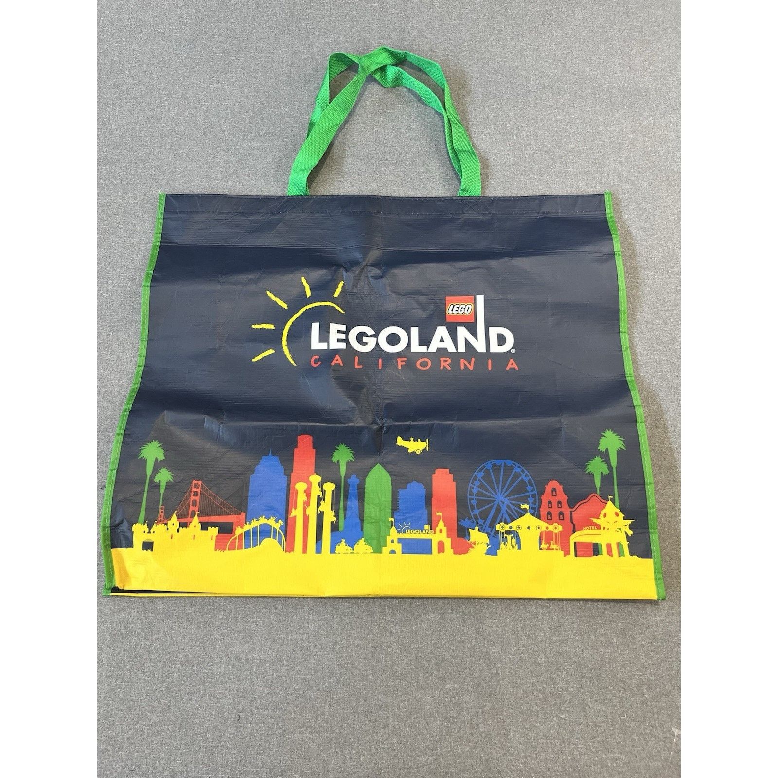 LEGO Legoland California Reusable Shopping Bag blue 20.5"X24” Size ONE SIZE - 2 Thumbnail