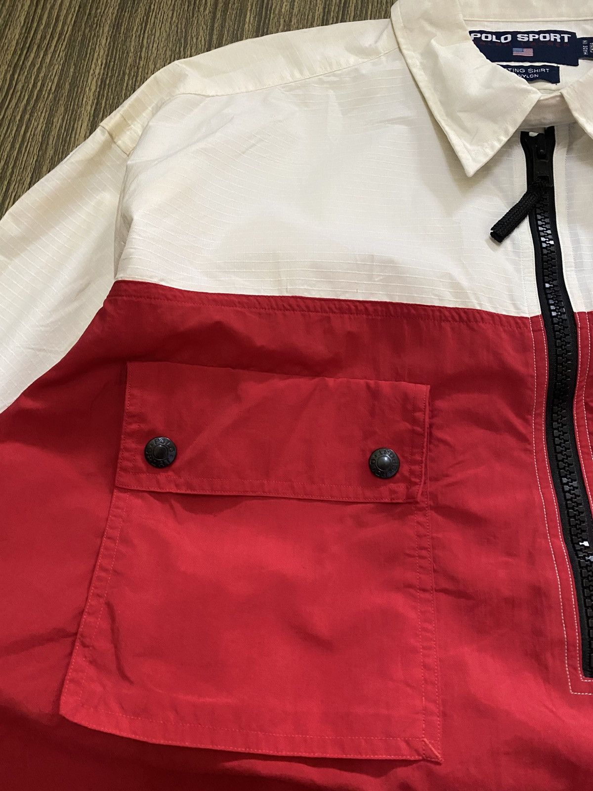 Polo Ralph Lauren Vintage Polo Sport Rafting 2 Pocket Half Zipper Split Colour Size US L / EU 52-54 / 3 - 5 Thumbnail