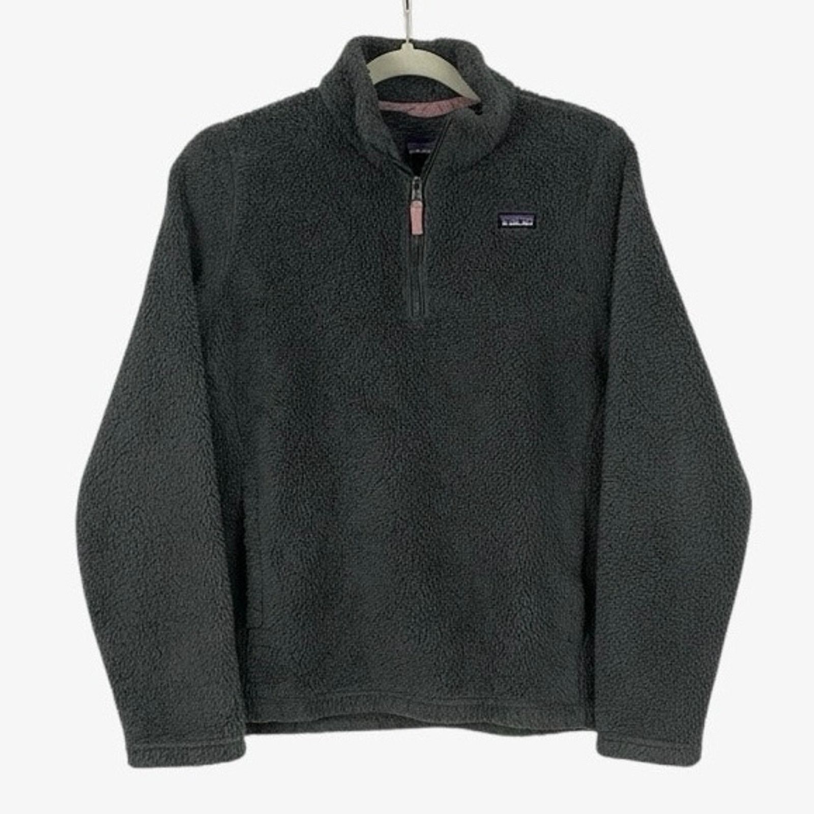 Patagonia Patagonia Juniors Grey Teddy Sherpa Quarter Zip Sweatshirt Size S / US 4 / IT 40 - 1 Thumbnail