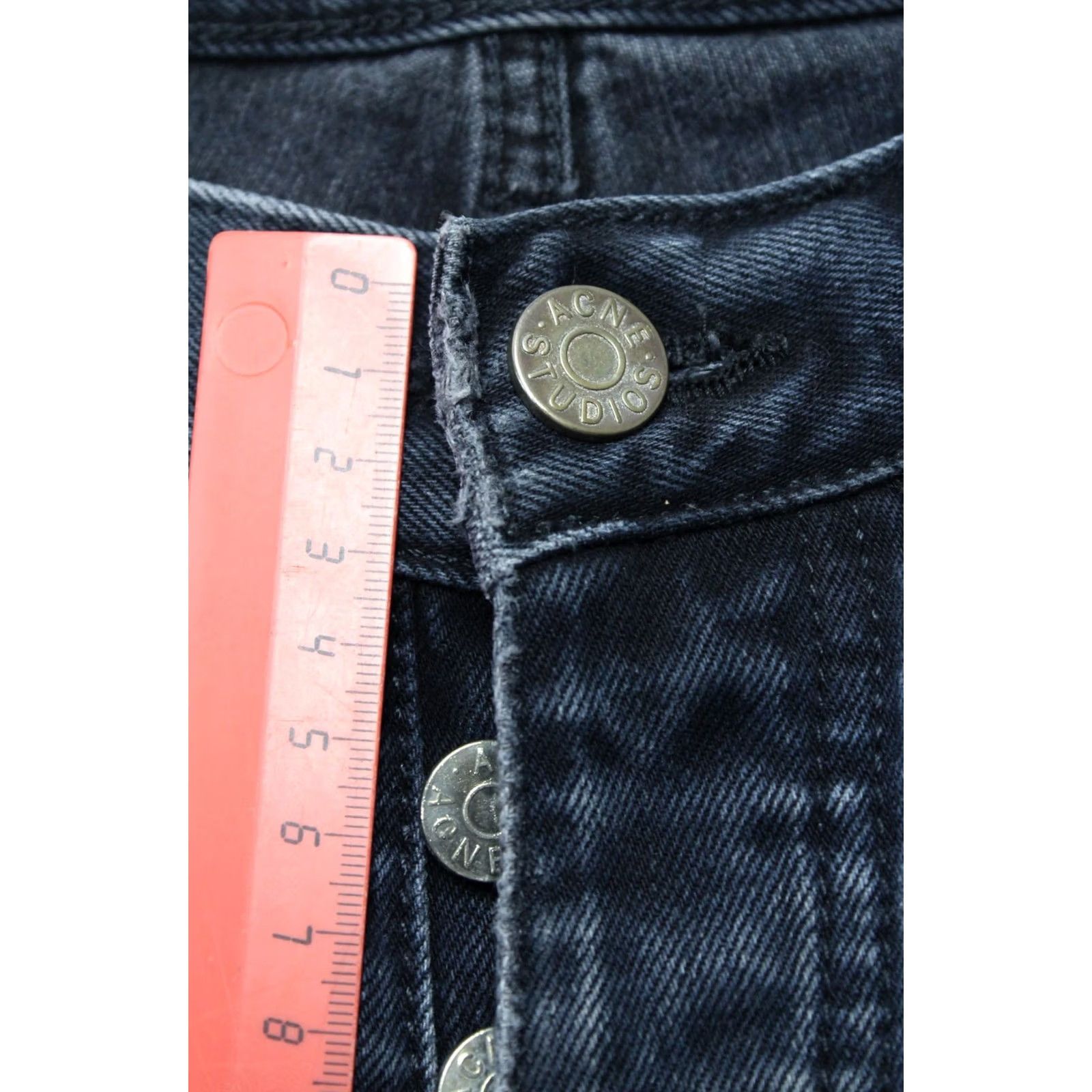 Denime ACNE Jeans Roc/Lana Blue Men's W30/L32 Slim Fit Whiskers Faded Denim Size US 30 / EU 46 - 7 Thumbnail