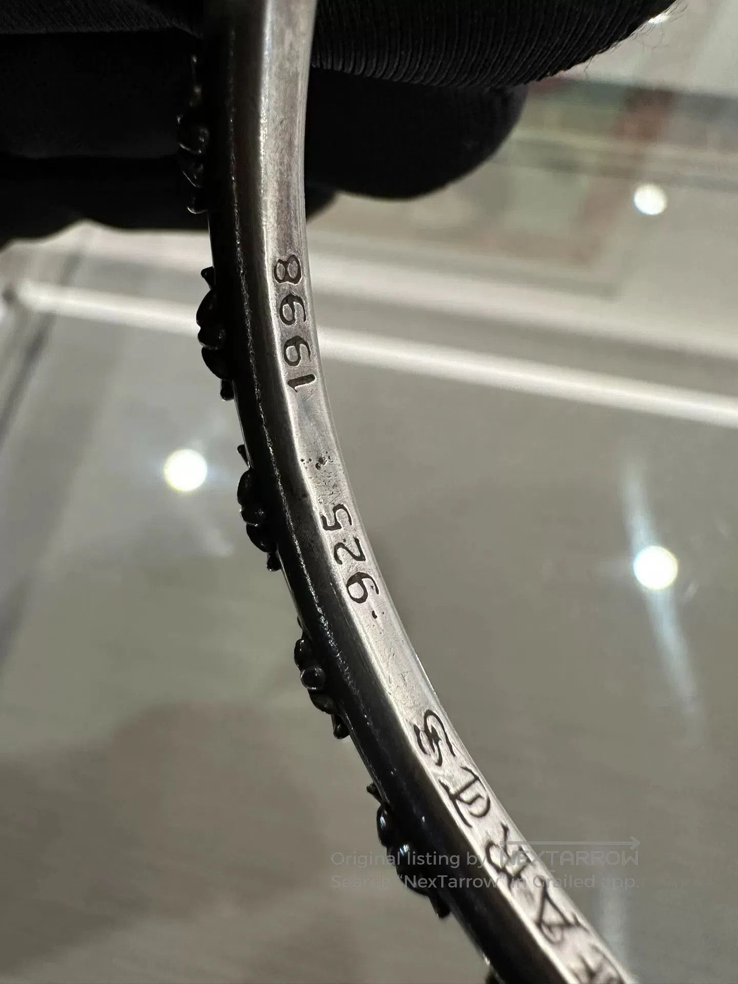 Chrome Hearts Chrome Hearts Silver Cross Open Bangle. Size ONE SIZE - 6 Thumbnail